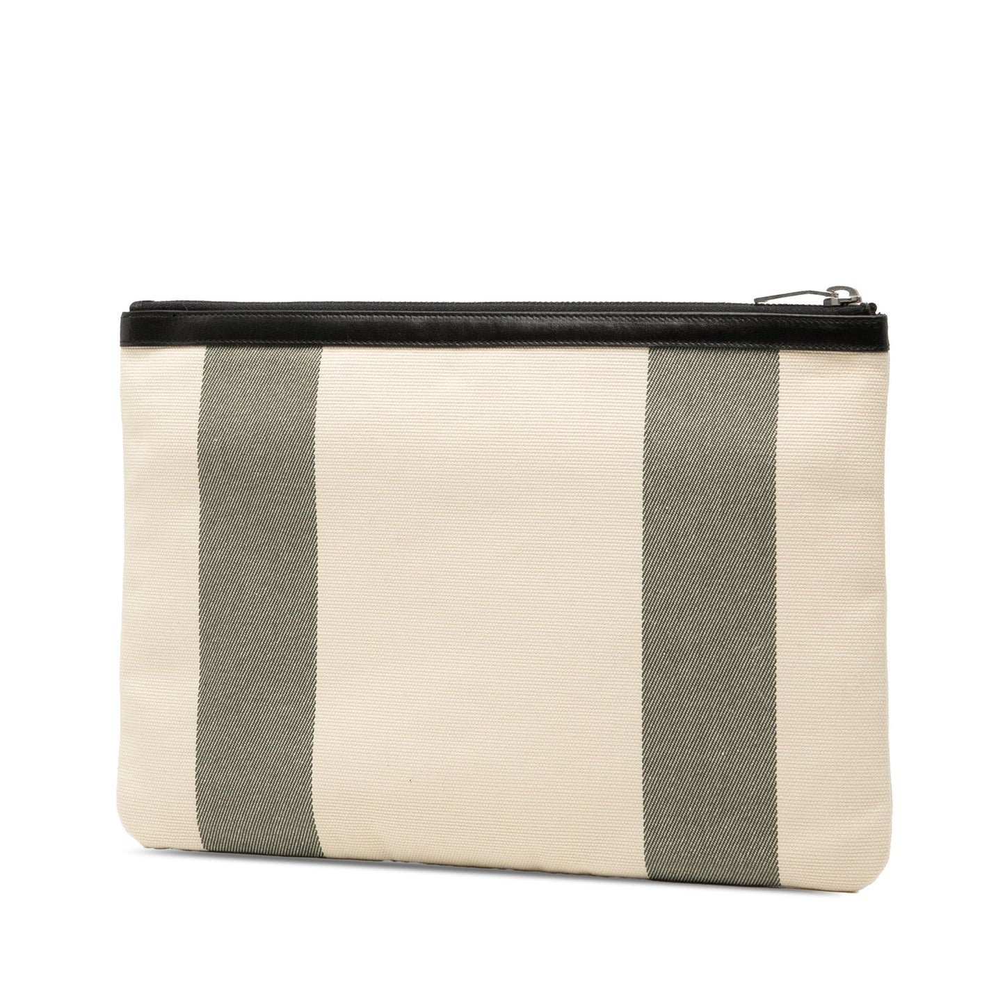 Saint Laurent Canvas Beach Zip Clutch