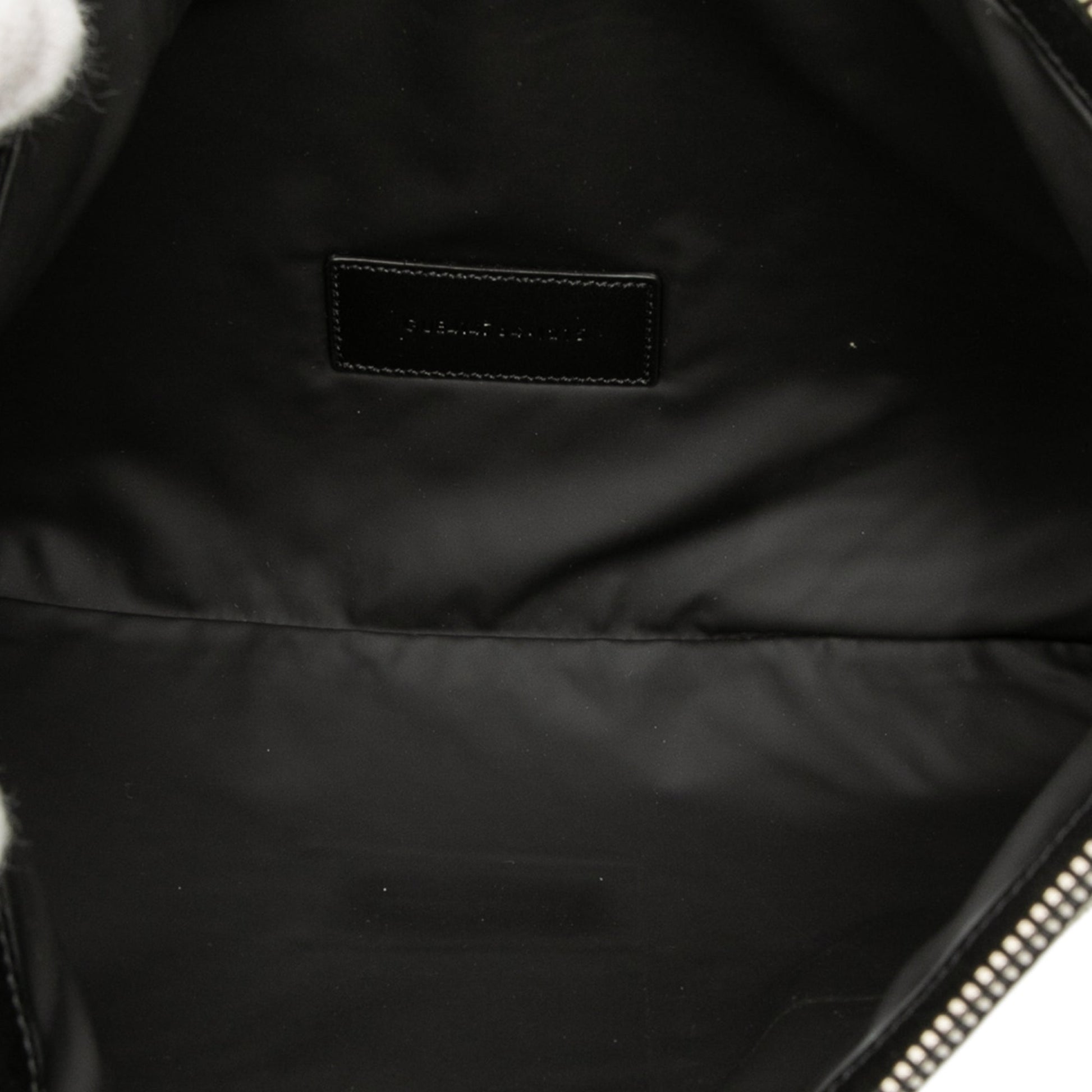 Saint Laurent Canvas Beach Zip Clutch