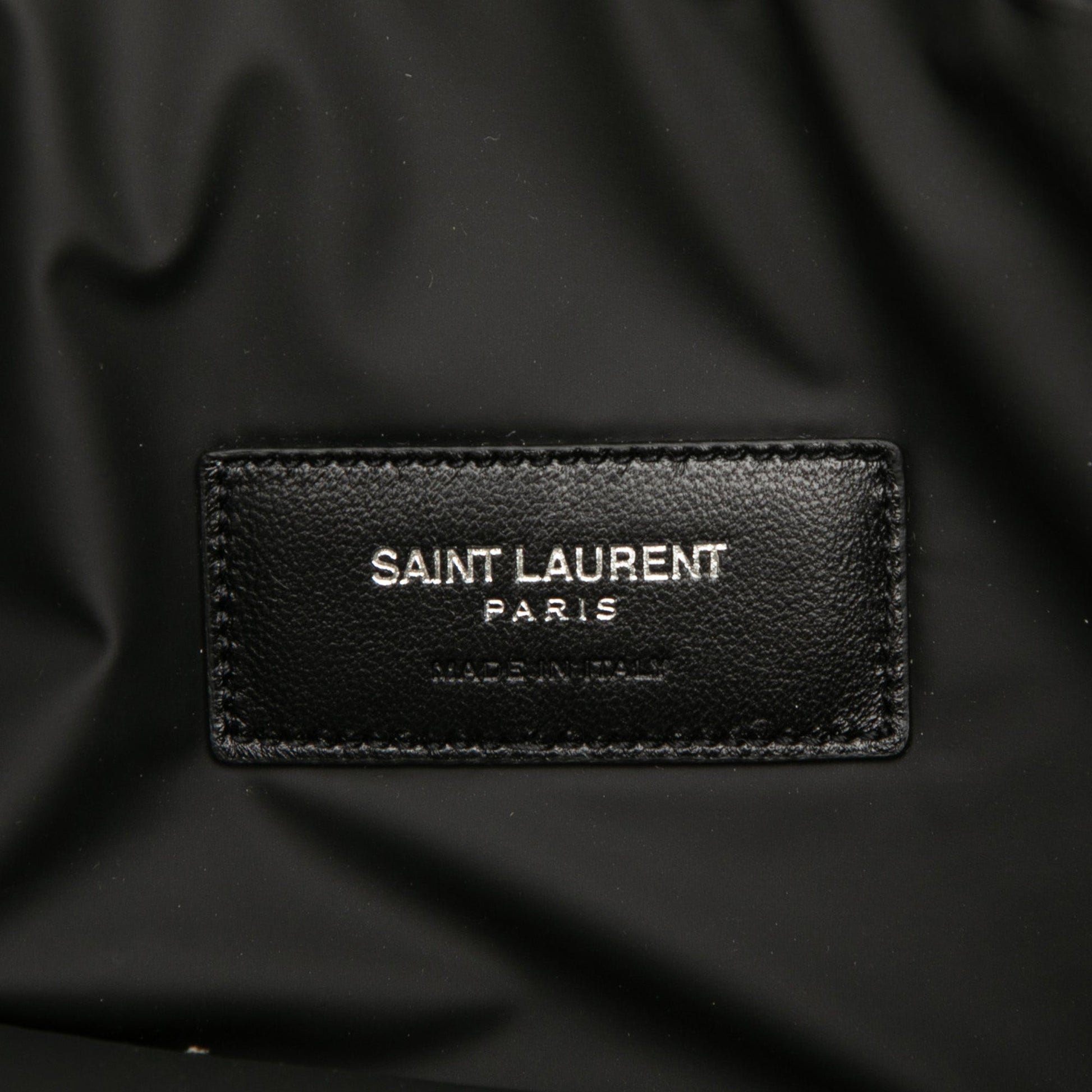 Saint Laurent Canvas Beach Zip Clutch