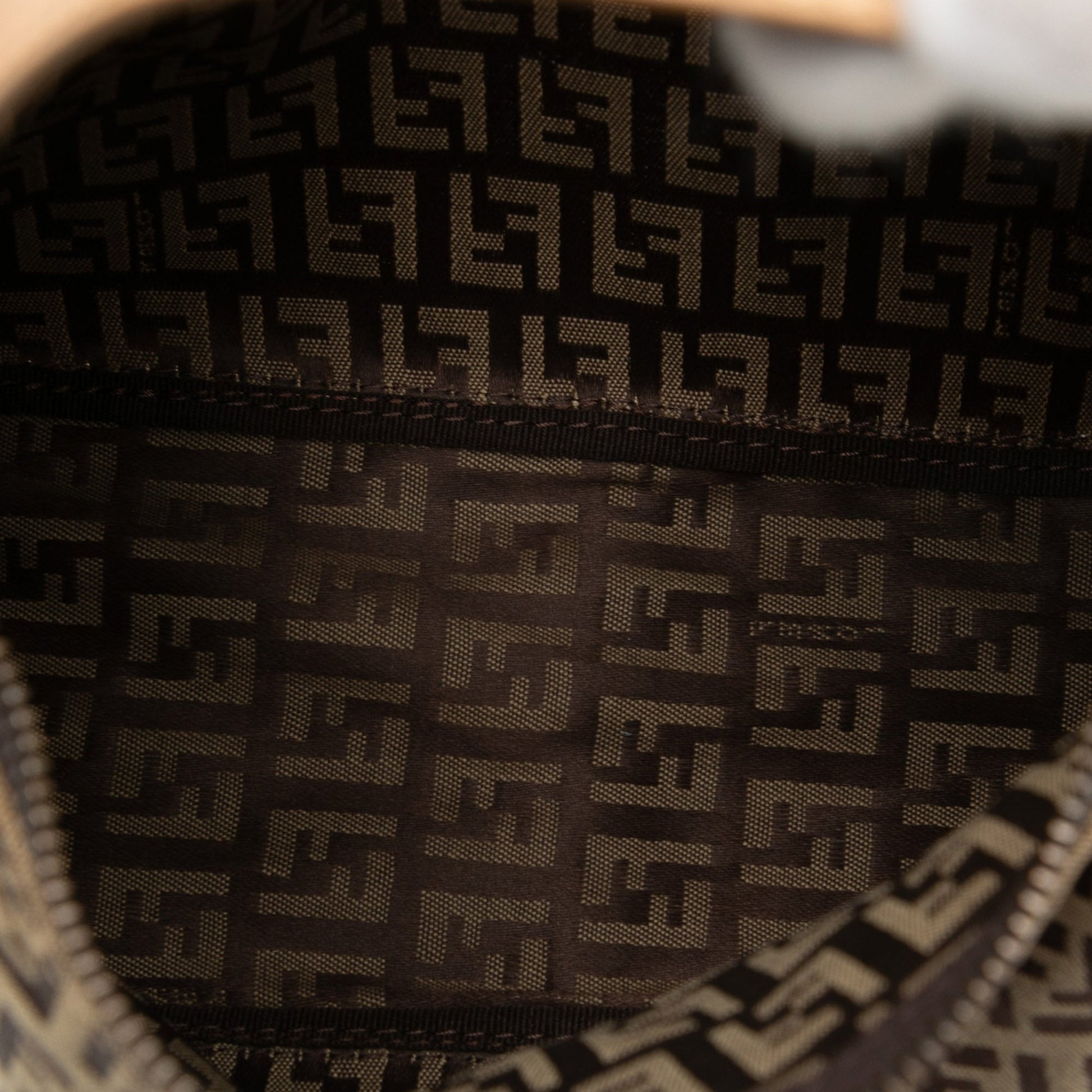 Fendi Zucchino Canvas Handbag