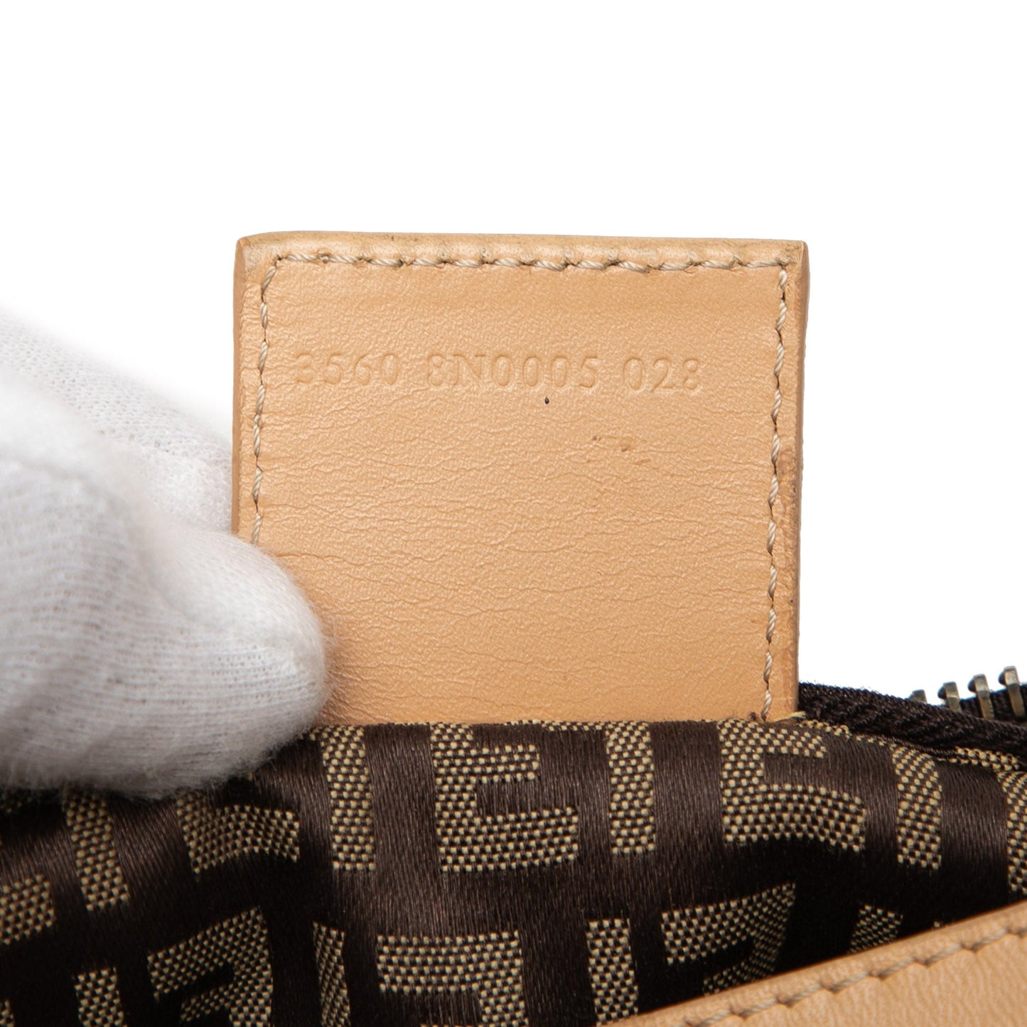 Fendi Zucchino Canvas Handbag