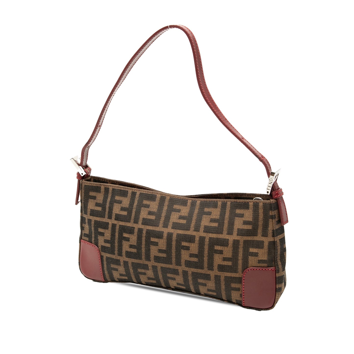 Fendi Zucca Canvas Shoulder Bag