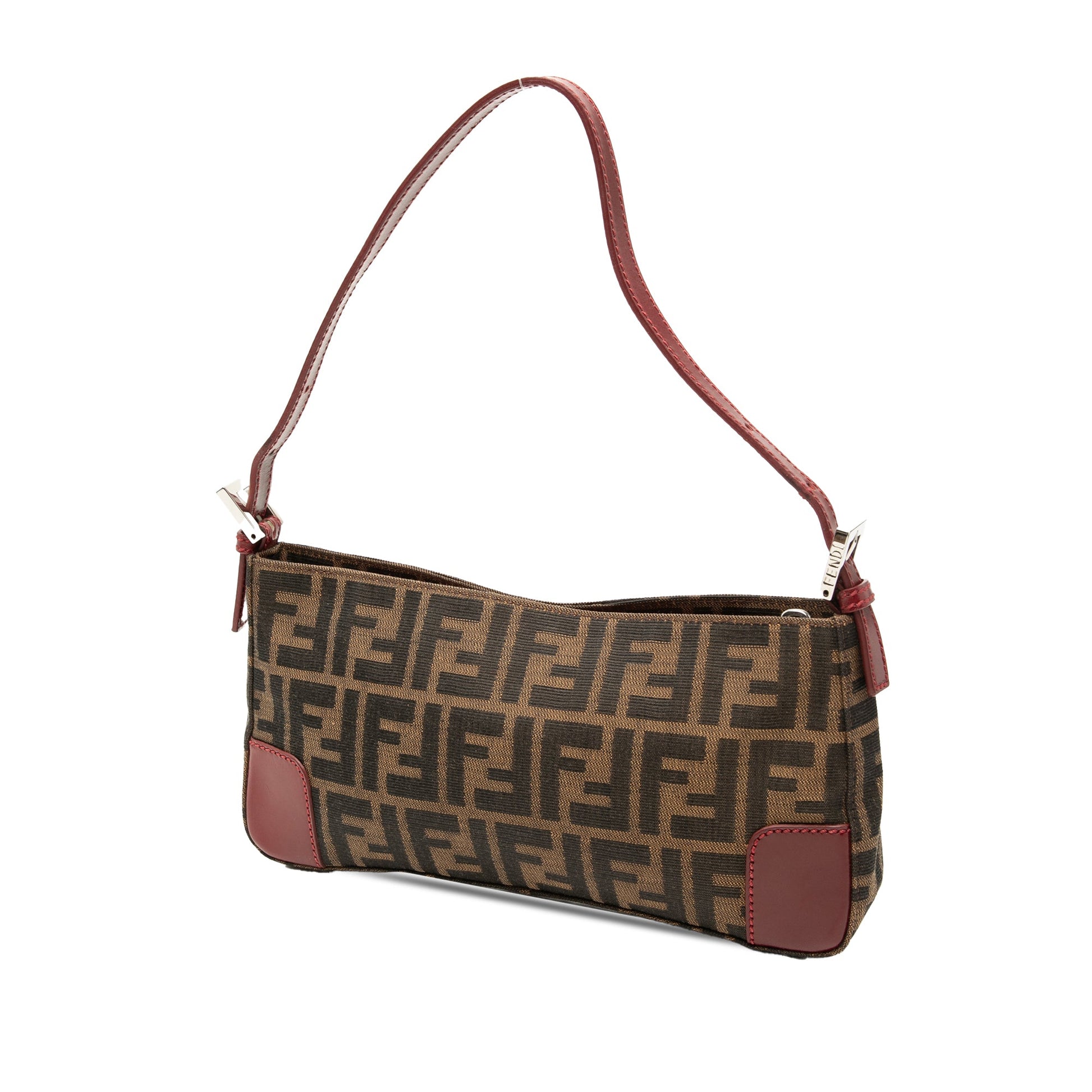 Fendi Zucca Canvas Shoulder Bag