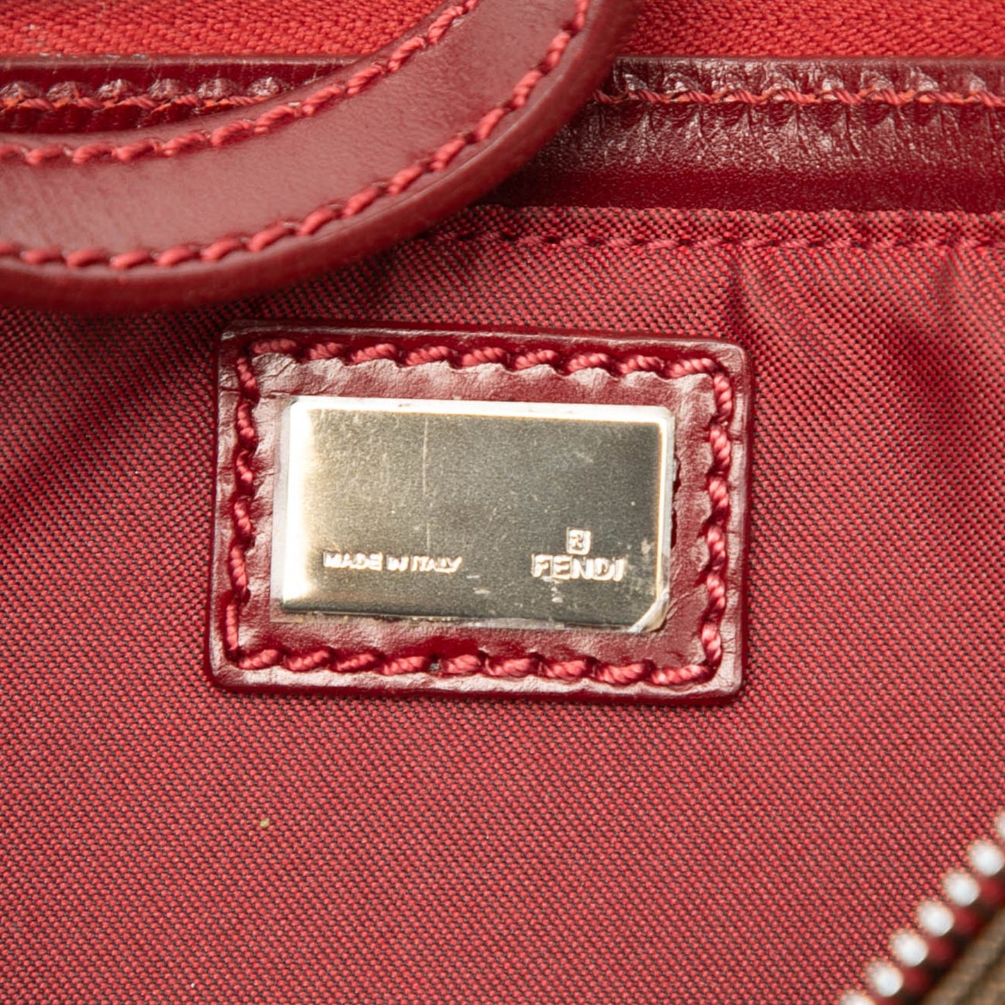 Fendi Zucca Canvas Shoulder Bag