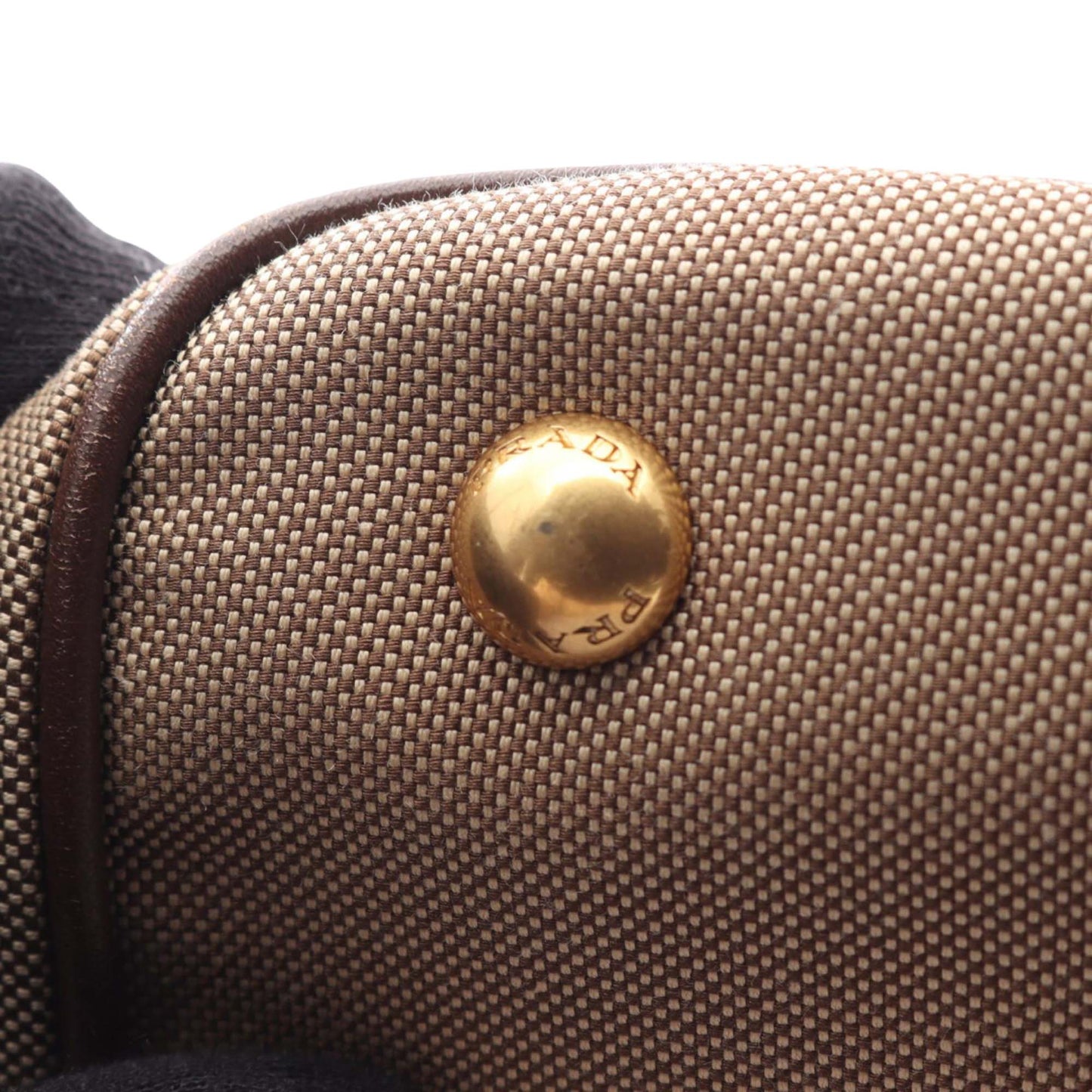 Prada Canvas Canapa Logo Bow Satchel