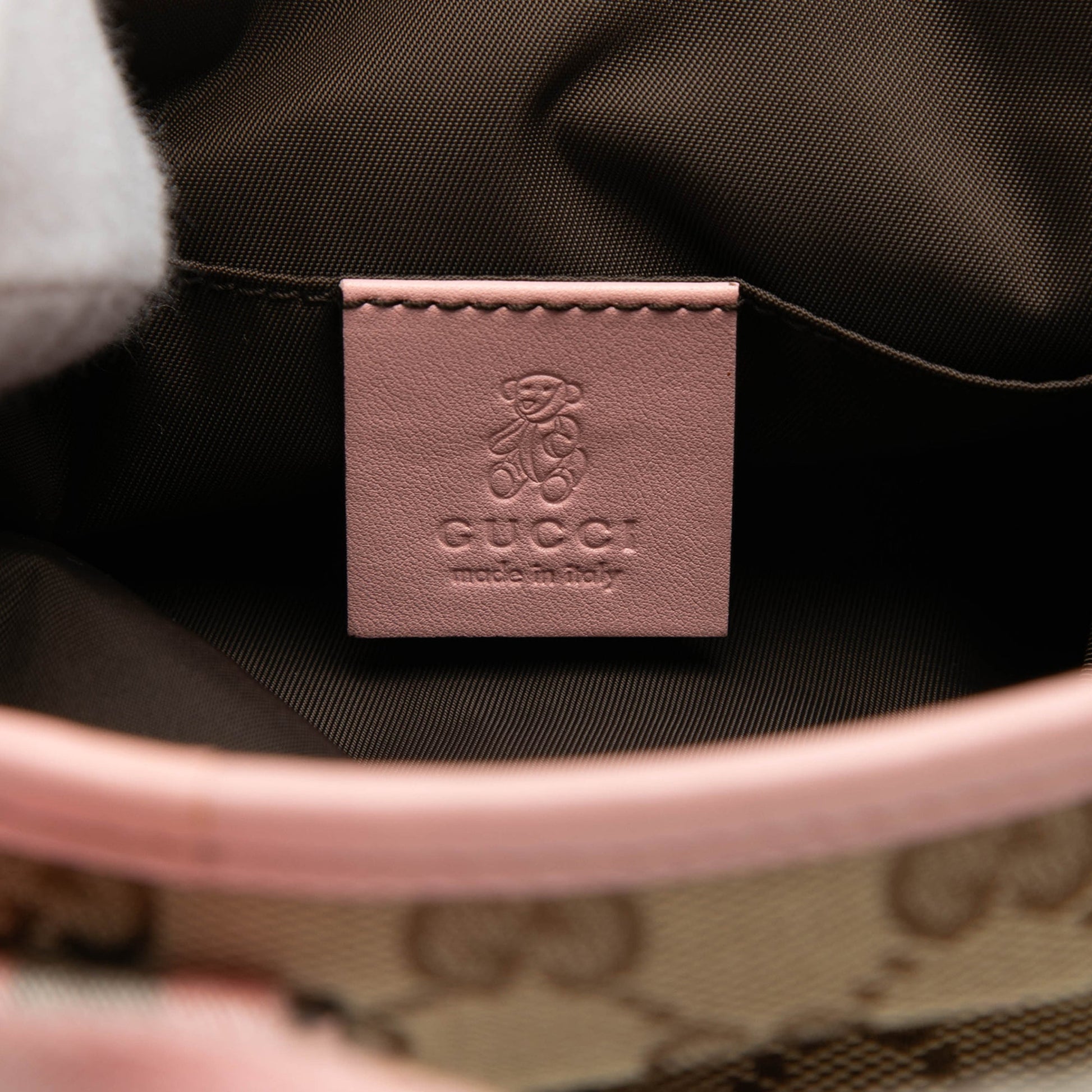 Gucci Childrens Mini GG Canvas Web Handbag