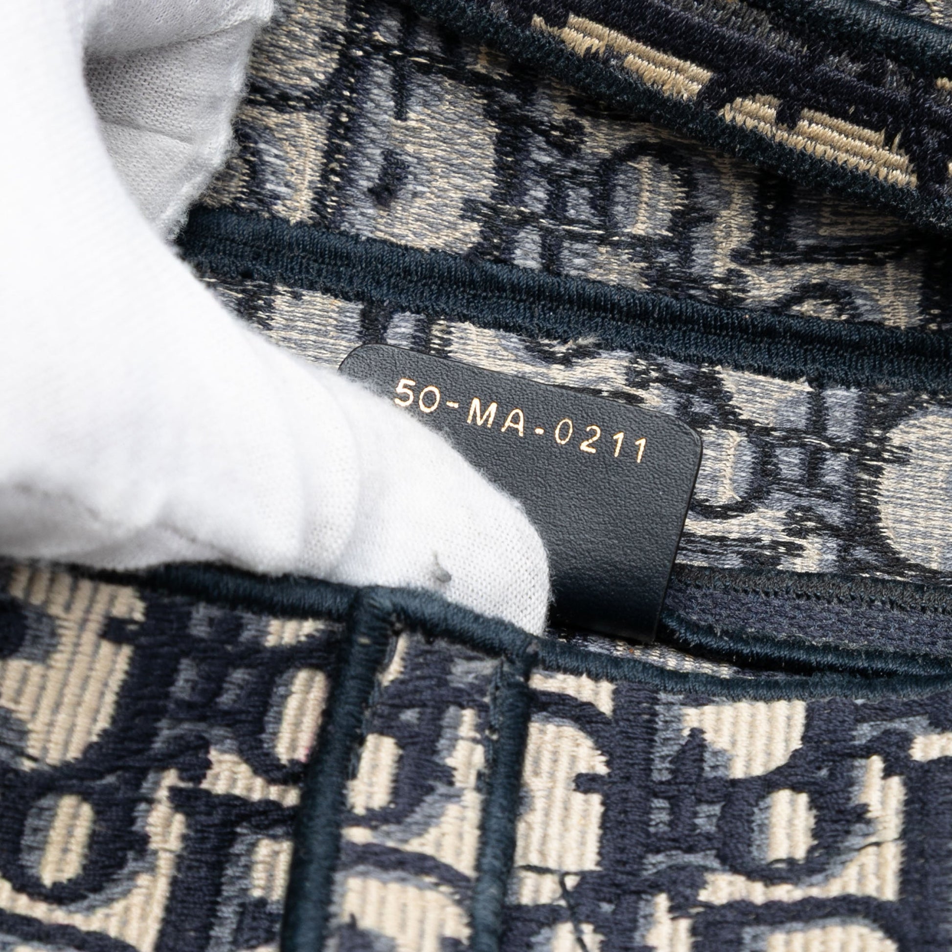 Dior Oblique Embroidered Canvas Saddle Bag