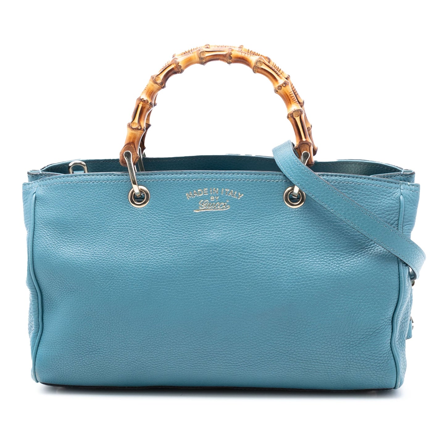 Gucci Medium Calfskin Bamboo Shopper Satchel
