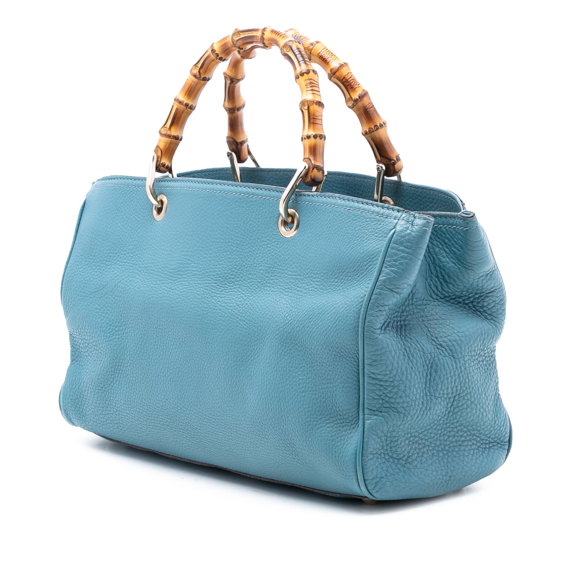 Gucci Medium Calfskin Bamboo Shopper Satchel