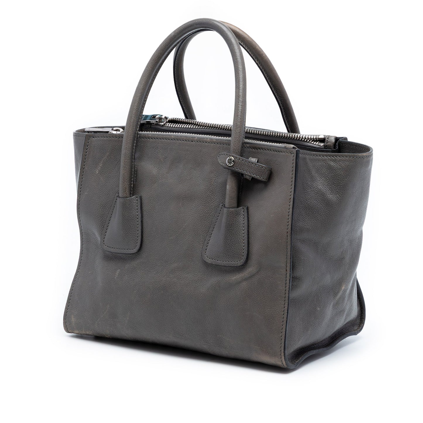 Small Glace Calf Twin Pocket Satchel