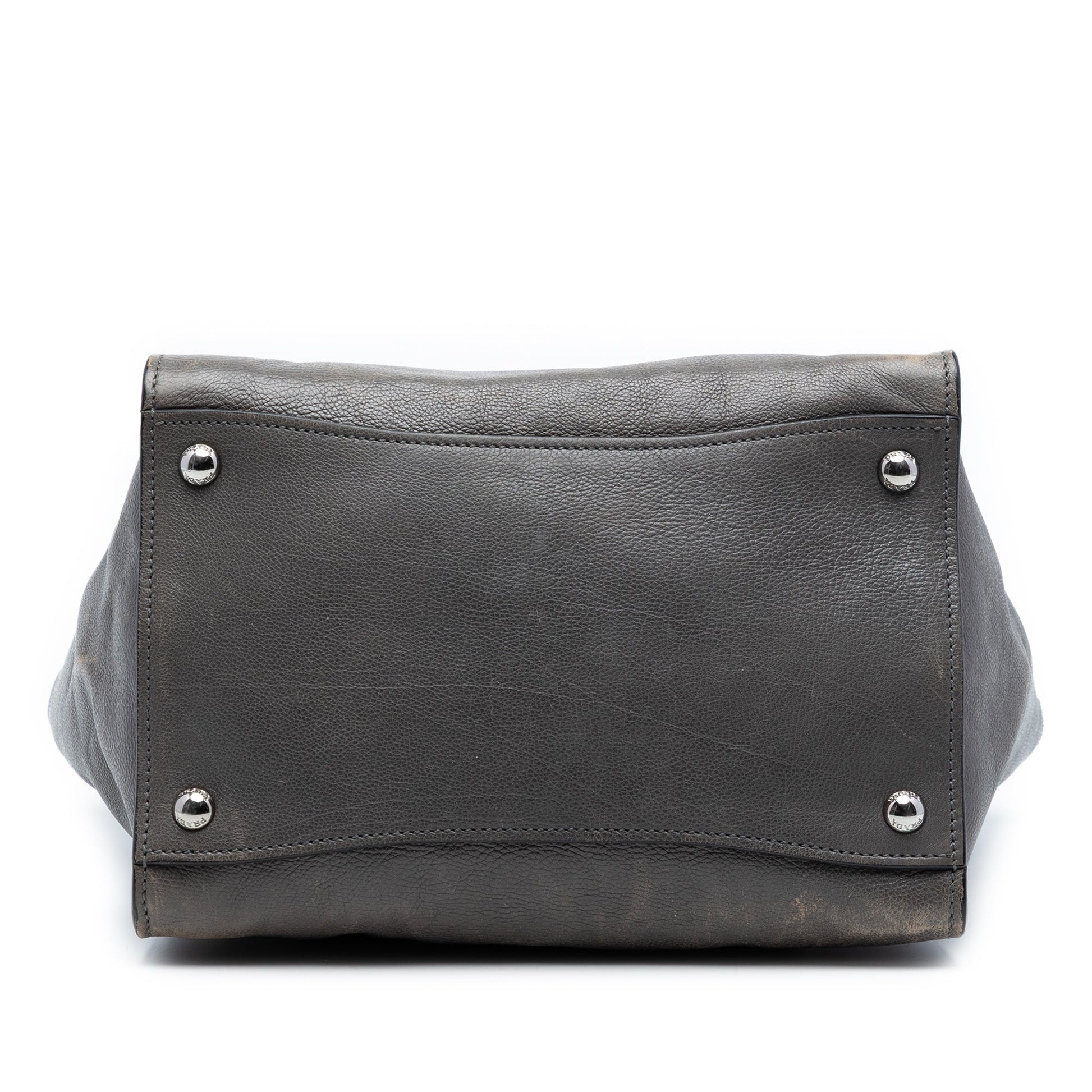 Small Glace Calf Twin Pocket Satchel