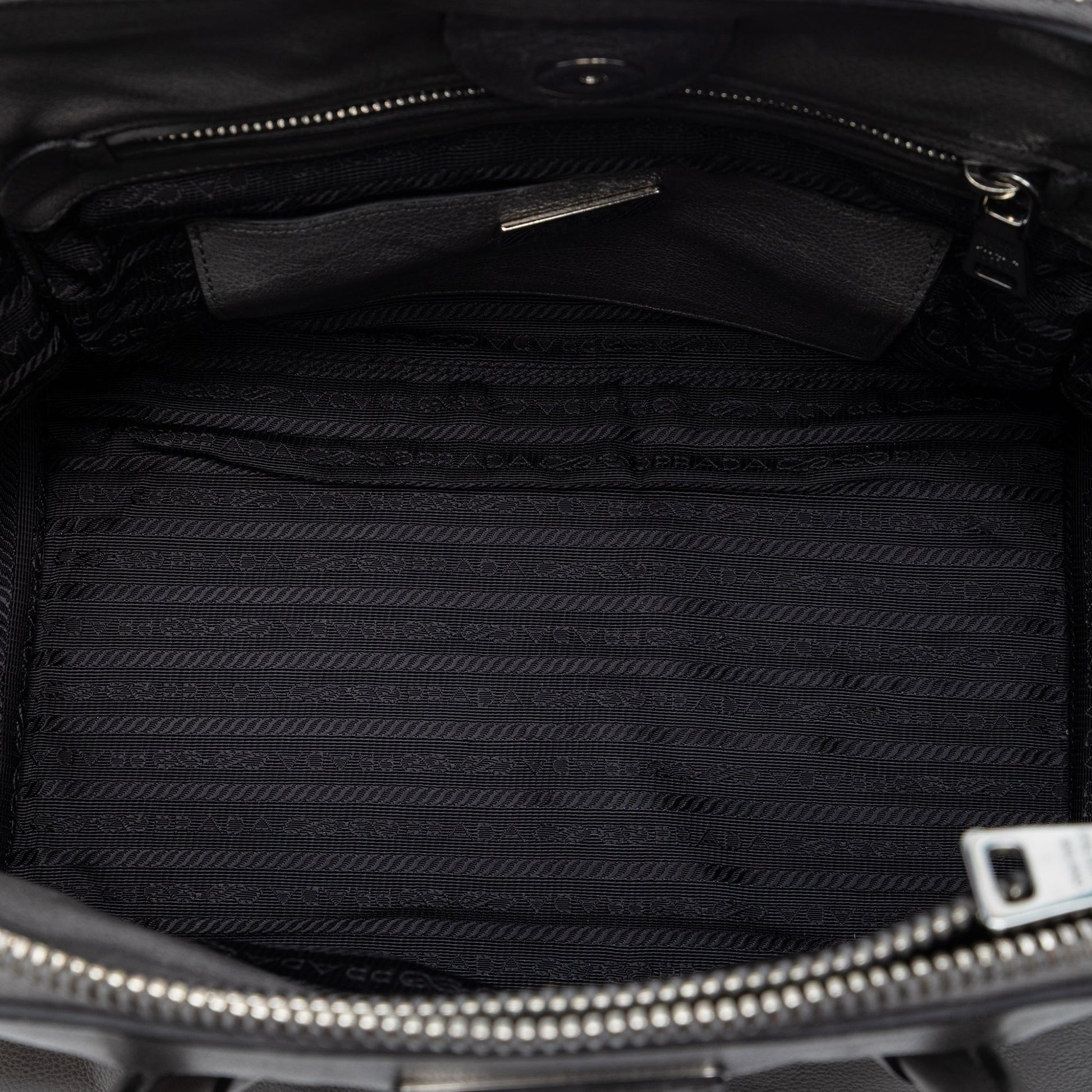 Small Glace Calf Twin Pocket Satchel