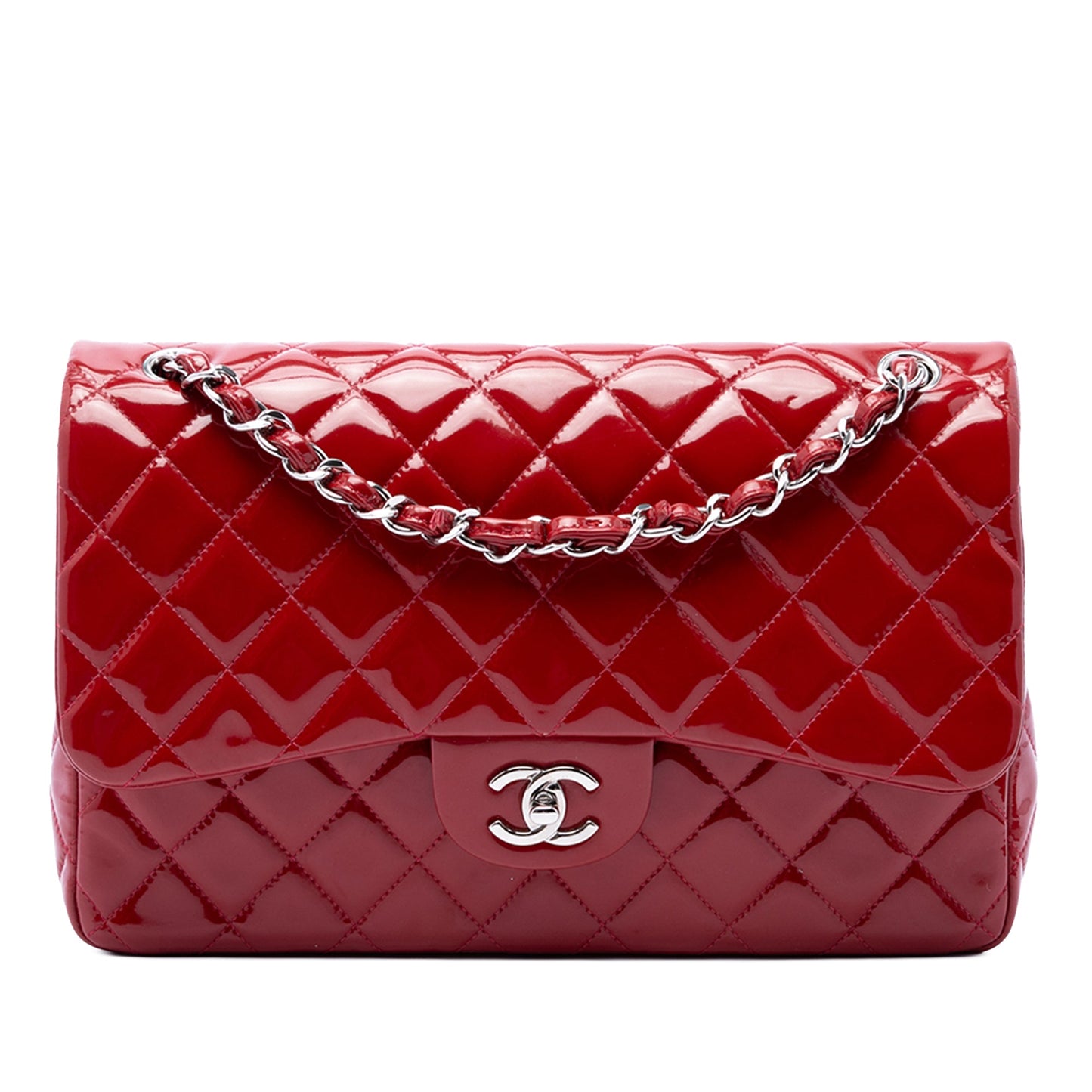 Chanel Jumbo Classic Patent Double Flap