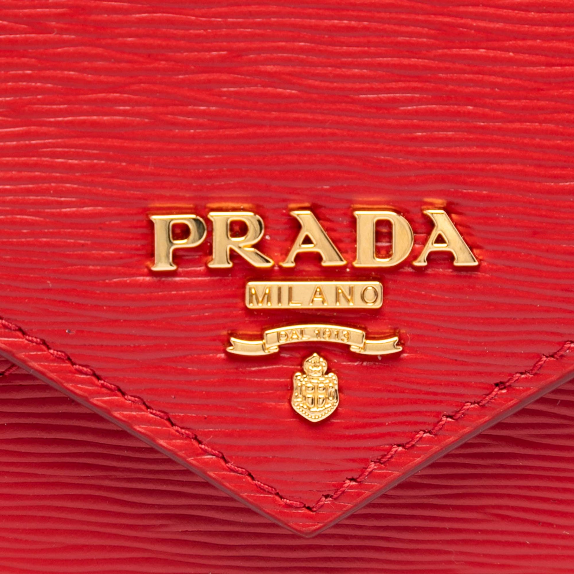 Prada Vitello Move Envelope Clutch
