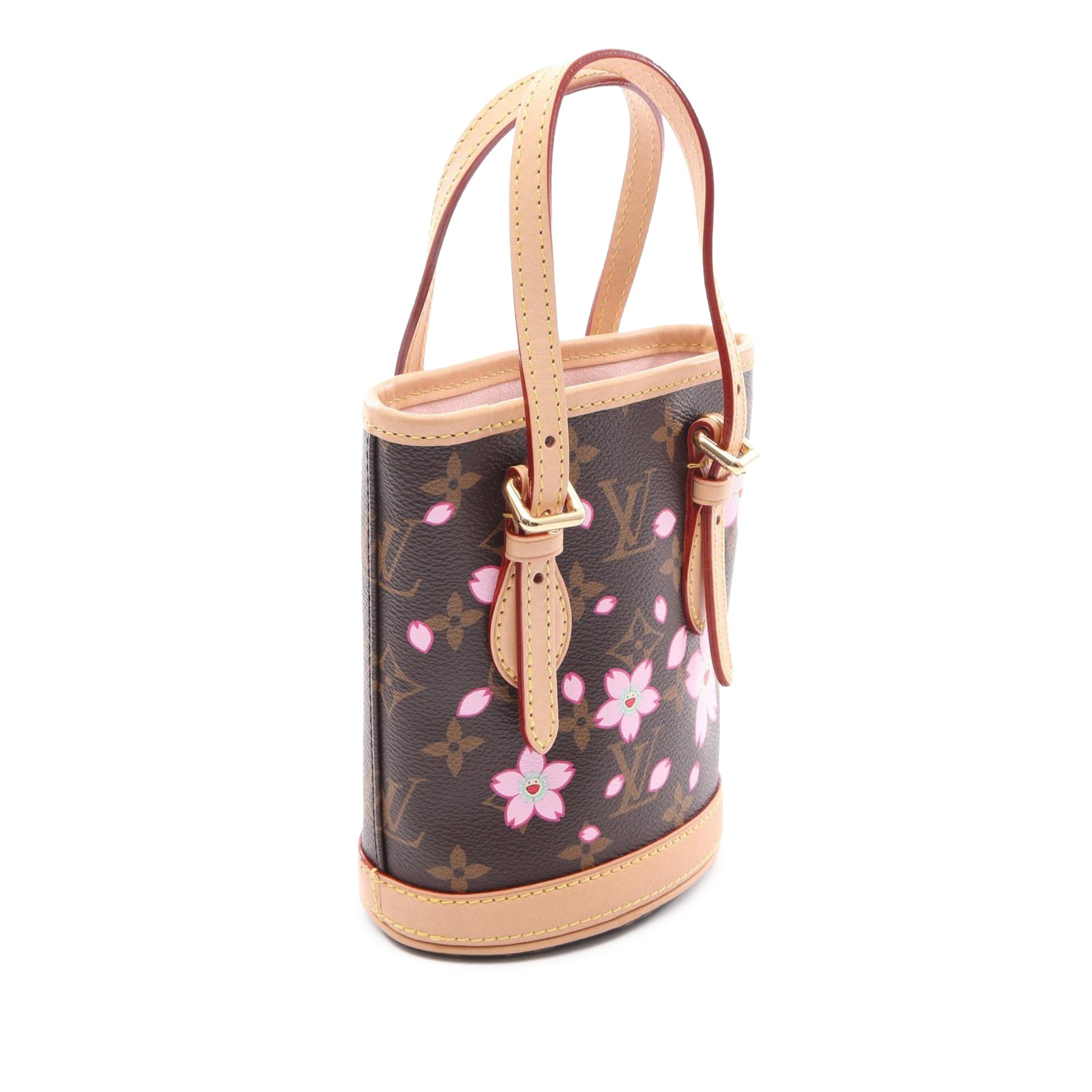 Louis Vuitton Takashi Murakami Monogram Cherry Blossom Nano Bucket