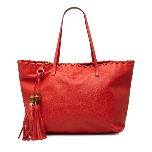 Gucci Calfskin Peggy Braided Tote