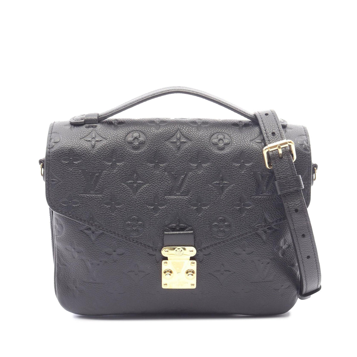 Louis Vuitton Monogram Empreinte Pochette Metis — Black