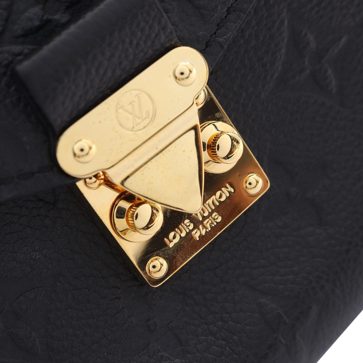 Louis Vuitton Monogram Empreinte Pochette Metis — Black
