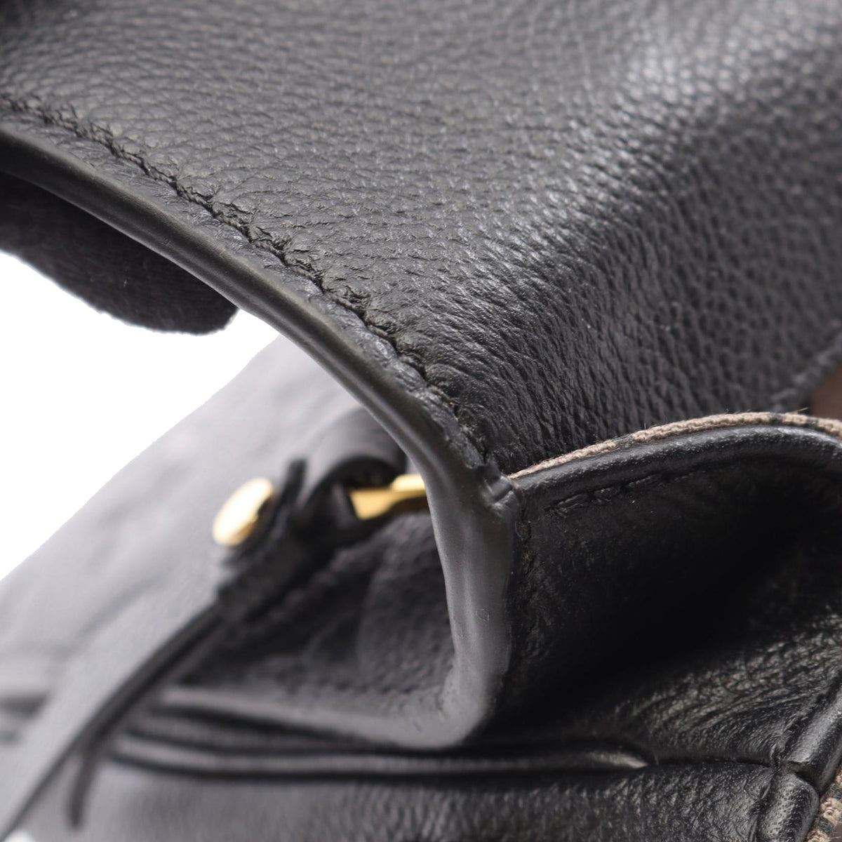 Louis Vuitton Monogram Empreinte Pochette Metis — Black