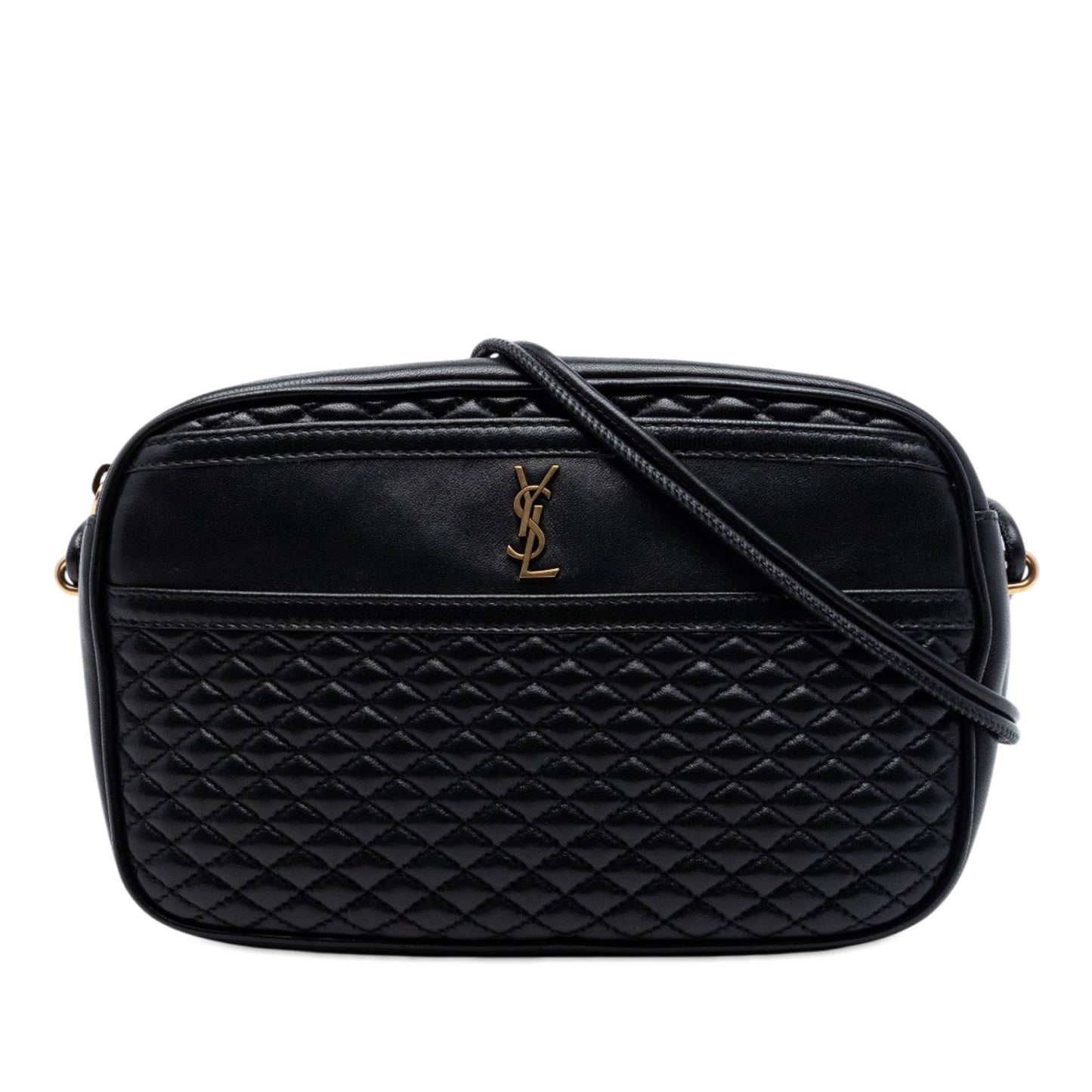 Saint Laurent Quilted Lambskin Victoire Camera Bag
