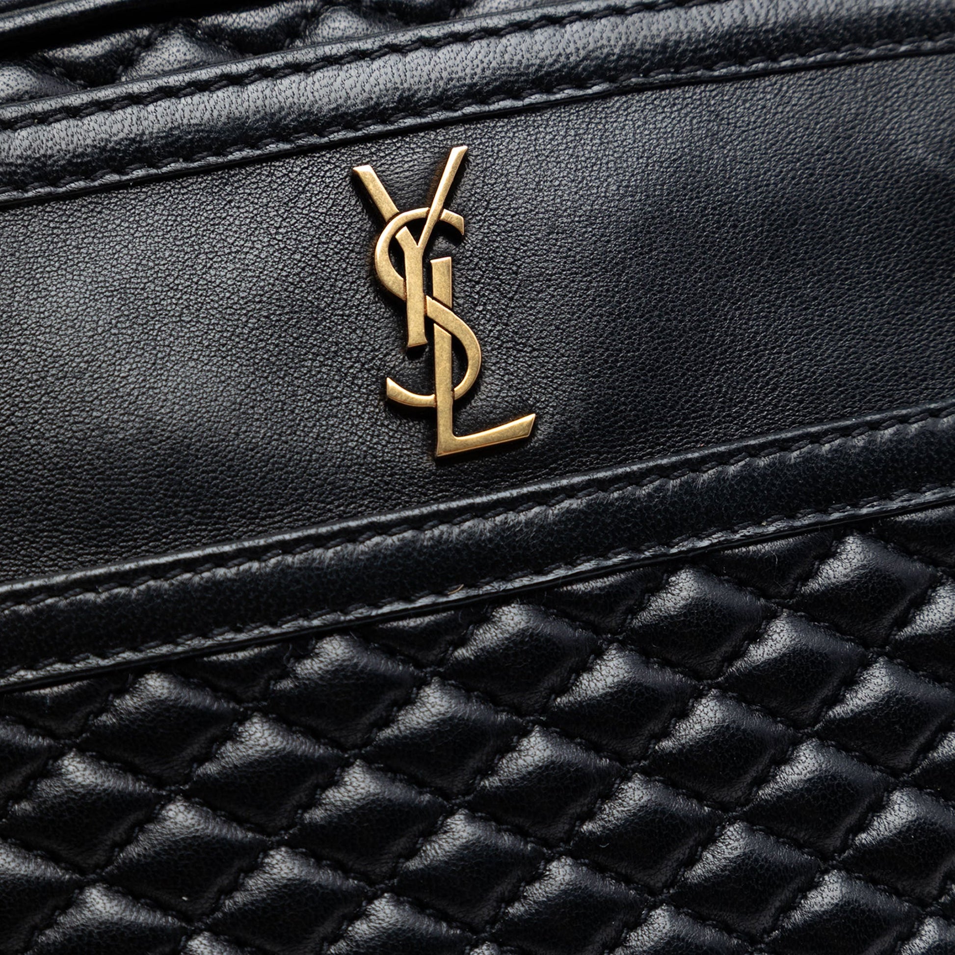 Saint Laurent Quilted Lambskin Victoire Camera Bag