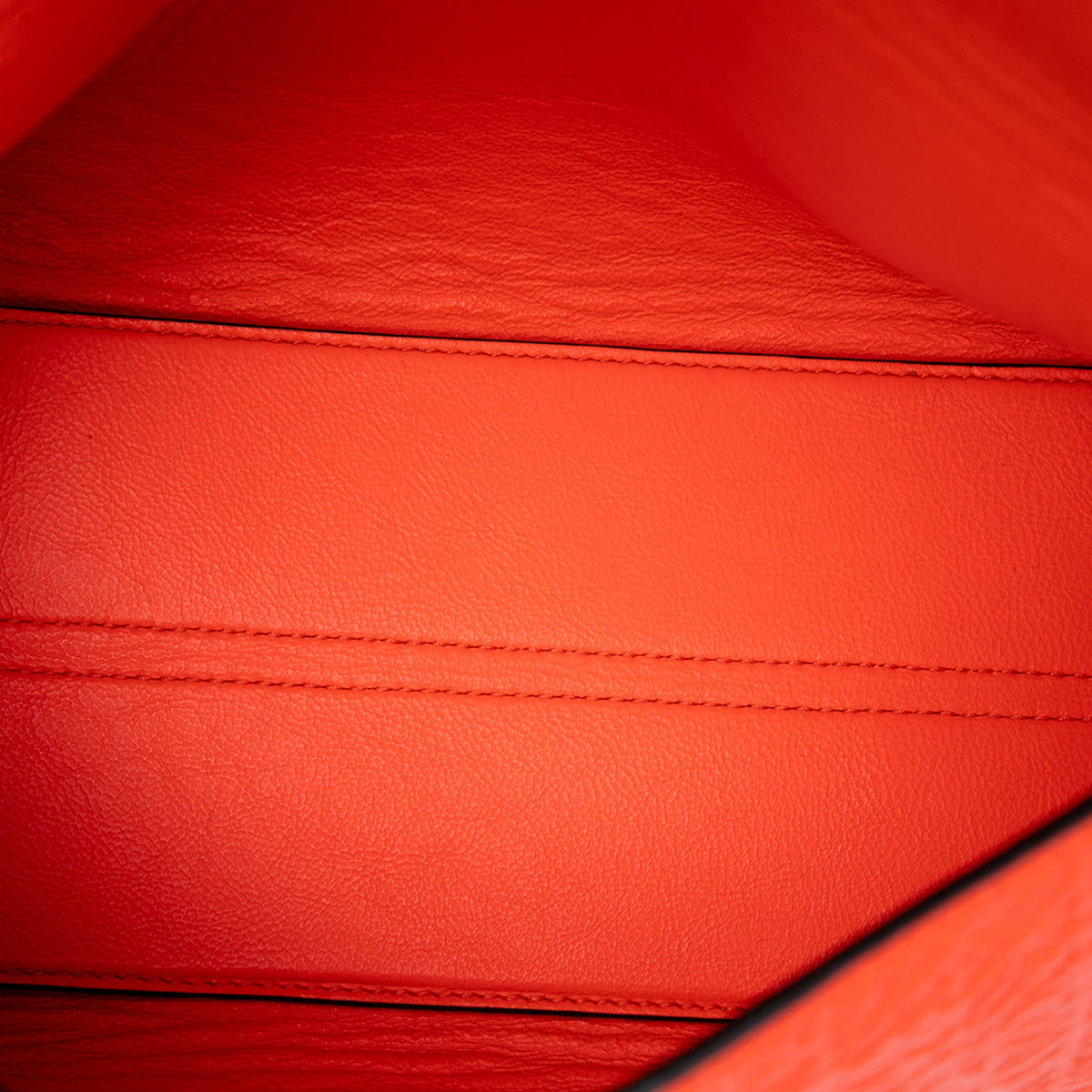 LOEWE Embossed Anagram Leather Repeat Avenue Crossbody — Orange