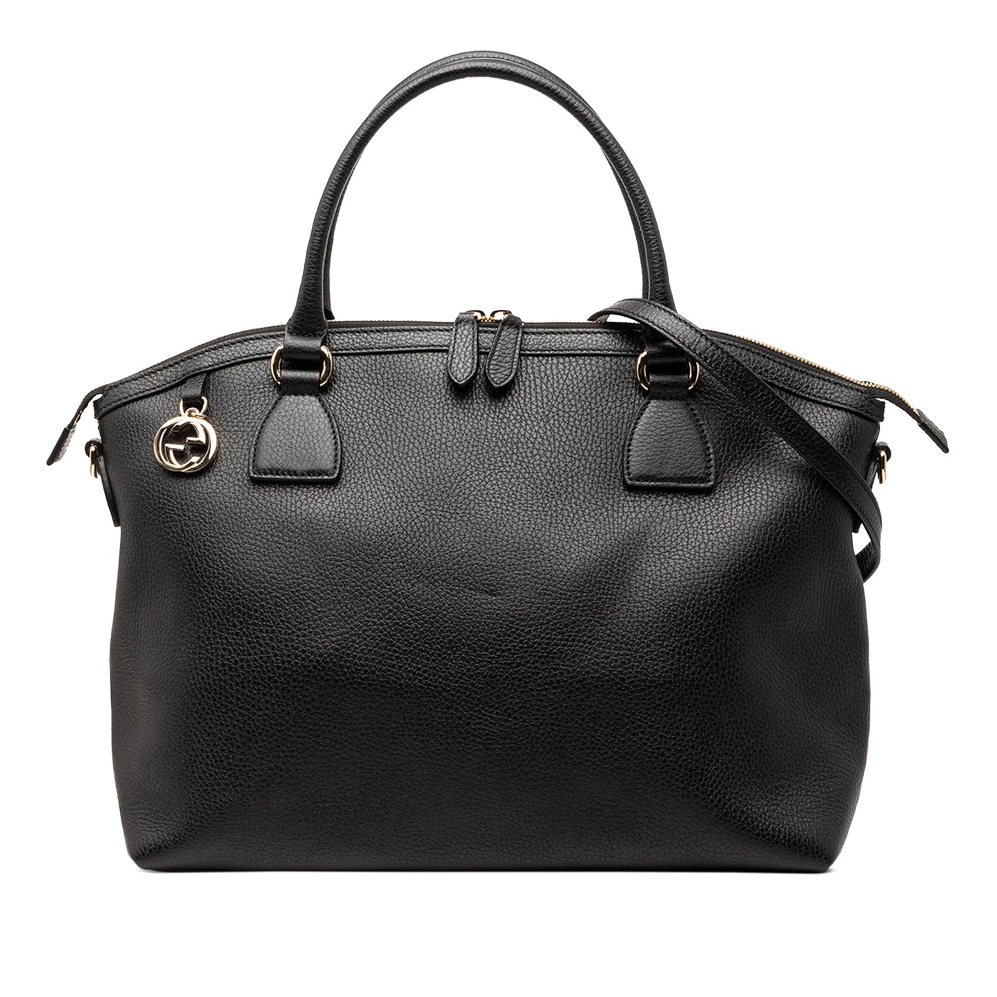 Gucci Large Dollar Calfskin GG Charm Dome Satchel