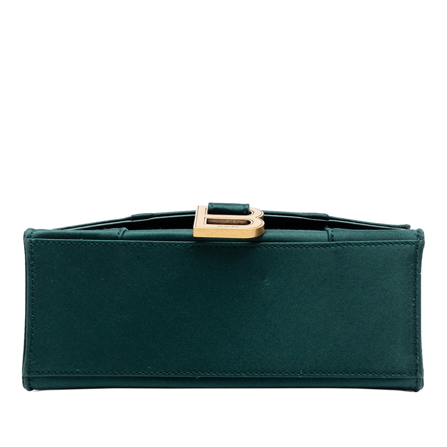 Balenciaga Satin Hourglass Top Handle Bag XS