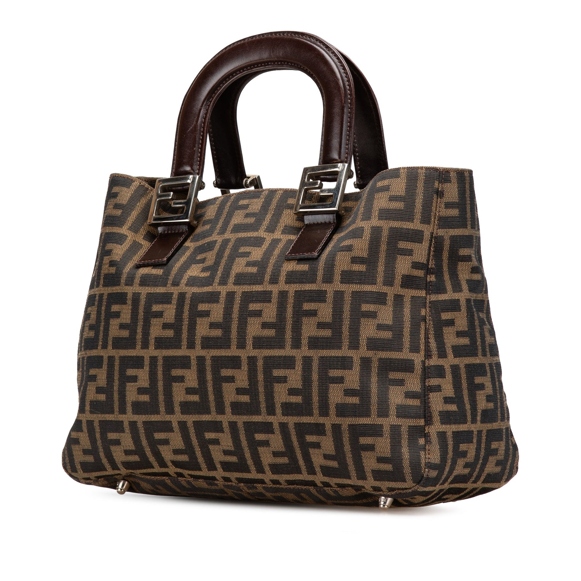 Fendi Small Zucca Canvas Twins Tote