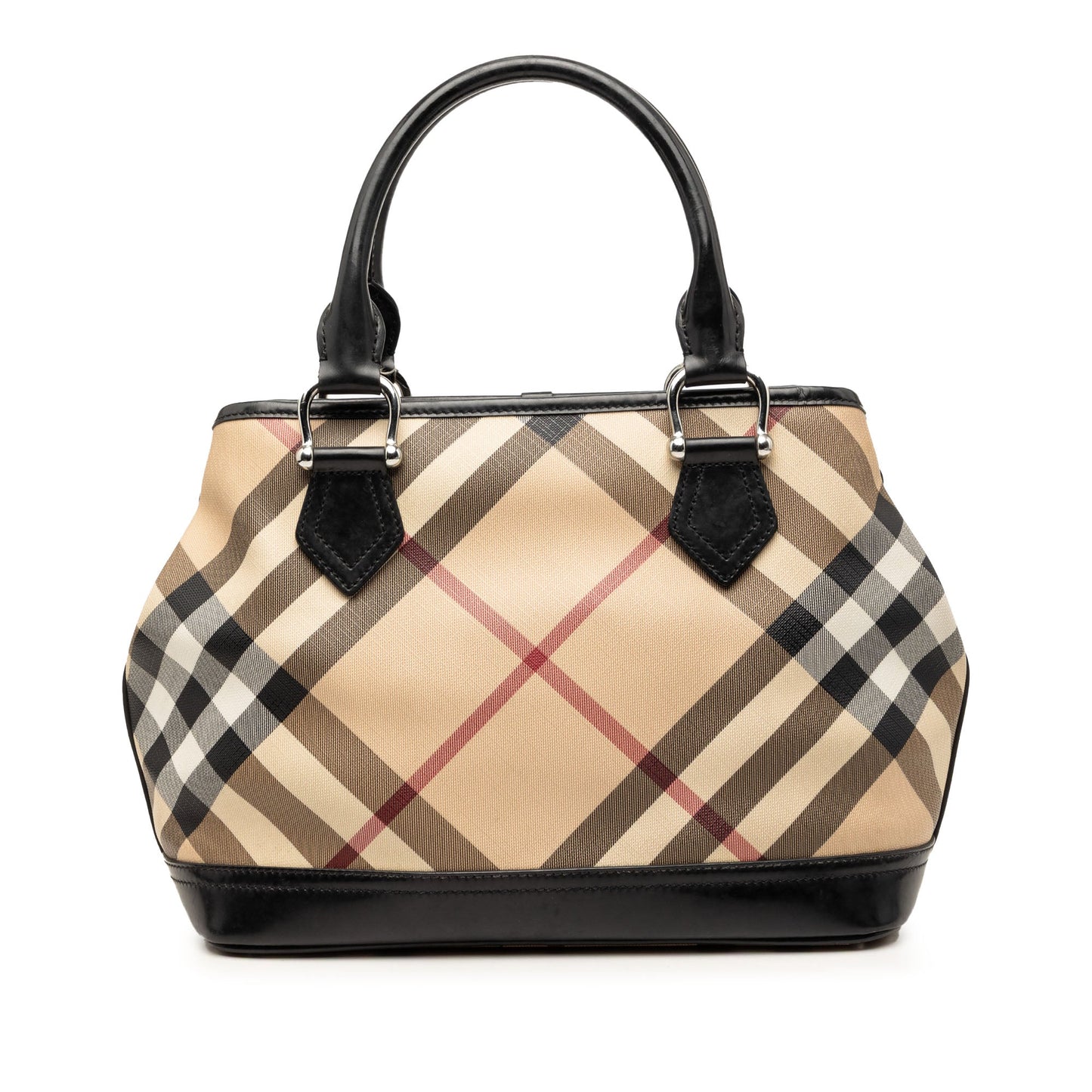 Burberry Supernova Check Coated Canvas Handbag