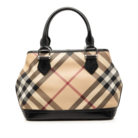 Burberry Supernova Check Coated Canvas Handbag