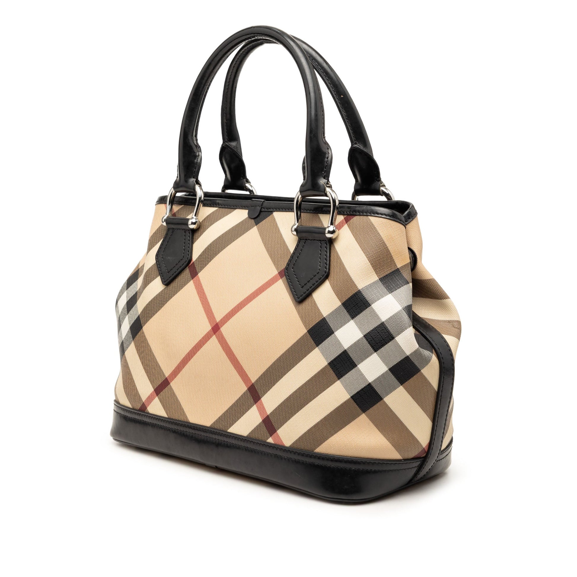 Burberry Supernova Check Coated Canvas Handbag