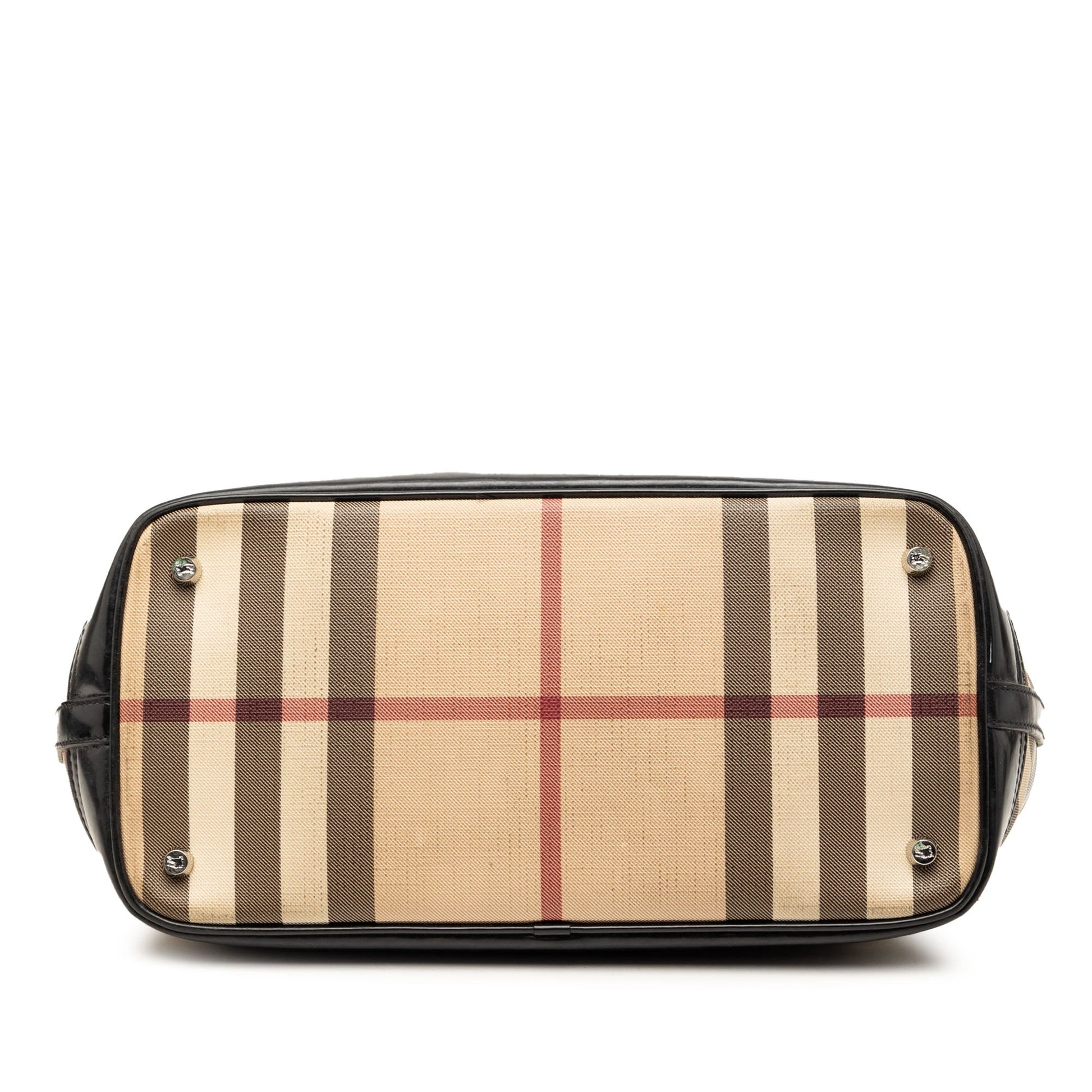 Burberry Supernova Check Coated Canvas Handbag