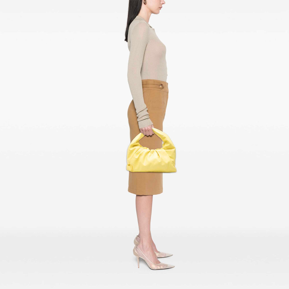 Bottega Veneta Lambskin The Shoulder Pouch