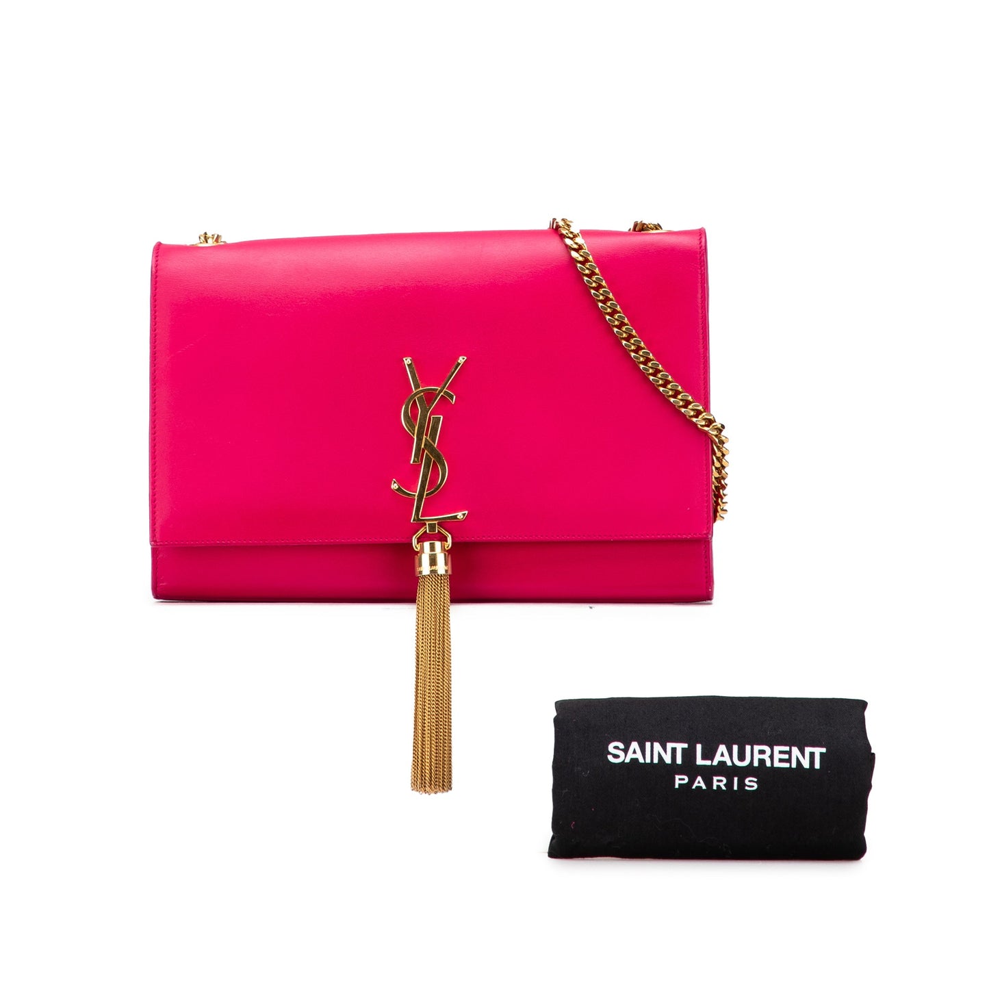 Saint Laurent Medium Smooth Calfskin Classic Monogram Kate Tassel Crossbody