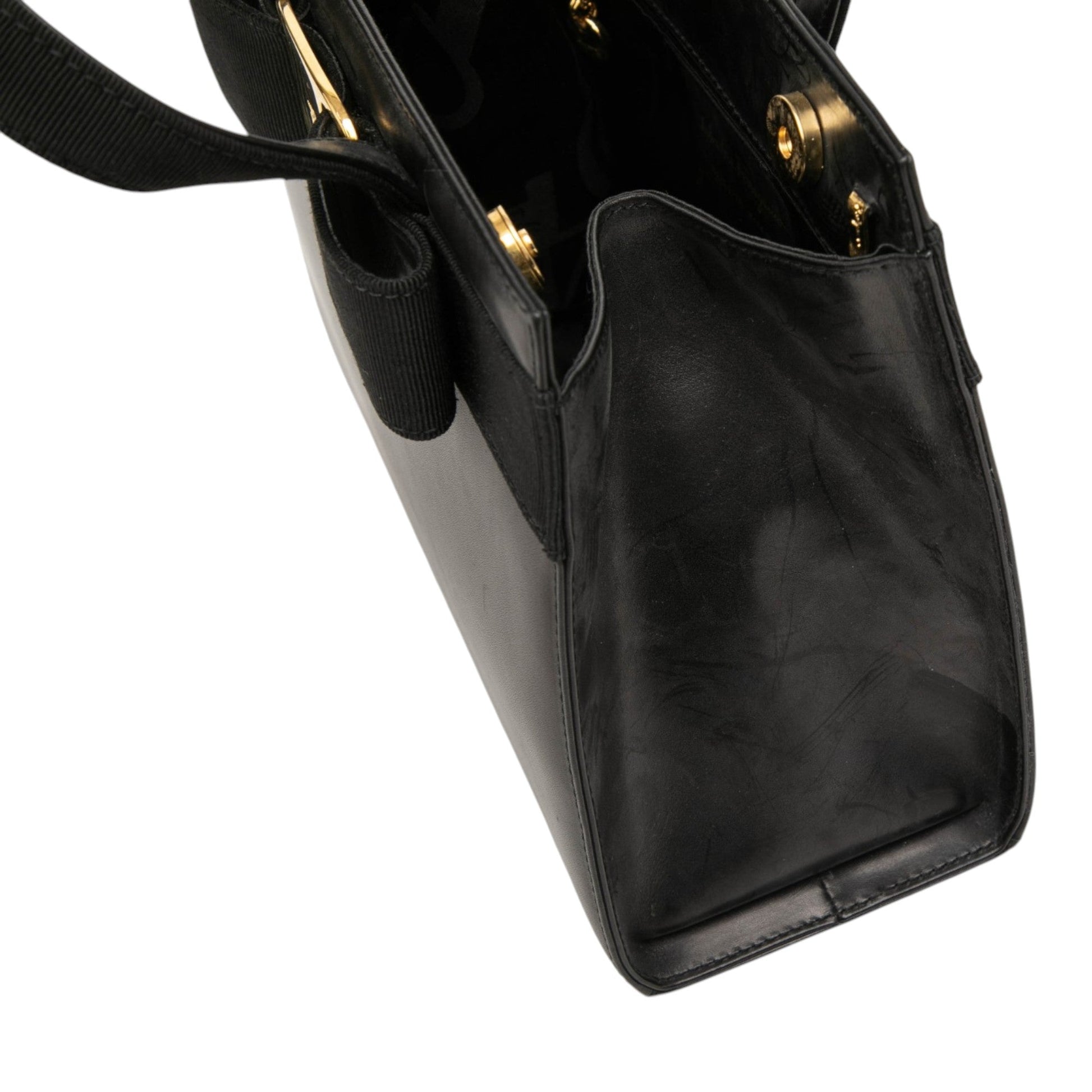 Ferragamo Leather Vara Bow Satchel