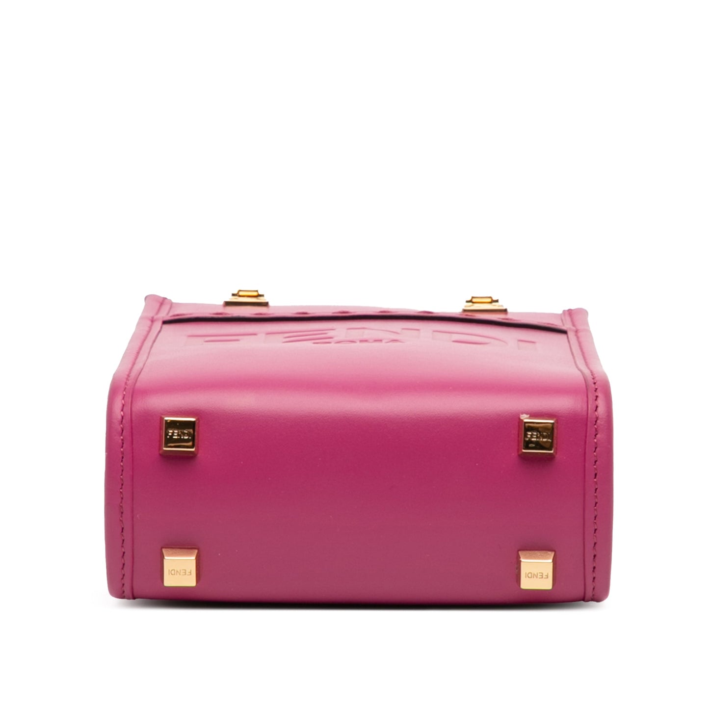 Fendi Mini Leather Sunshine Shopper Tote