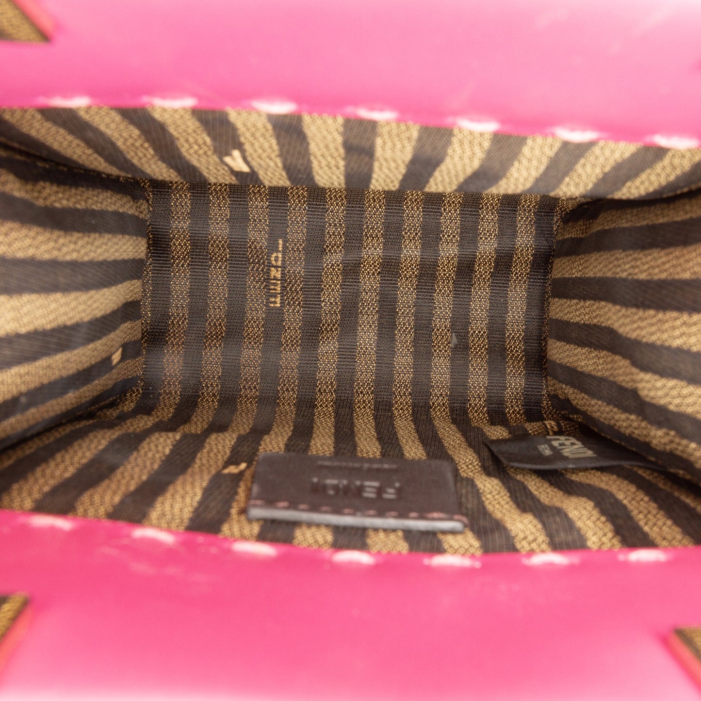 Fendi Mini Leather Sunshine Shopper Tote