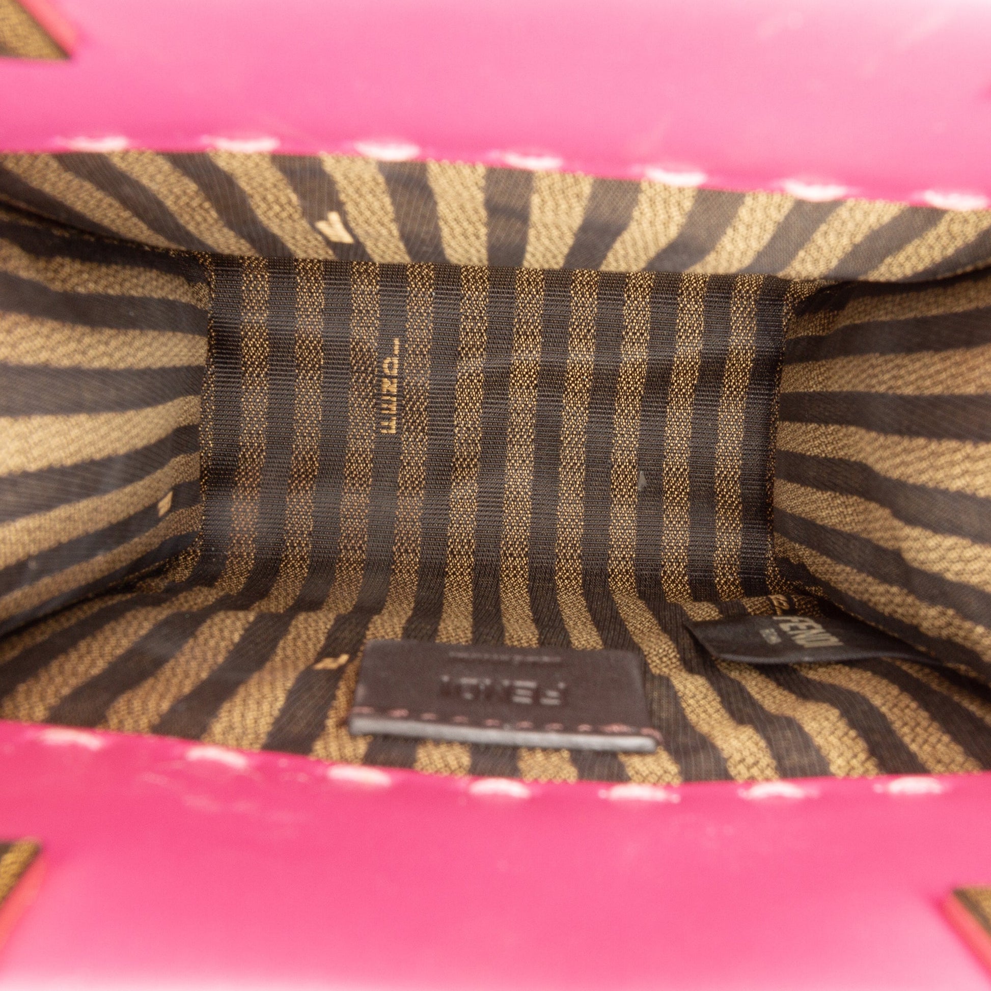 Fendi Mini Leather Sunshine Shopper Tote