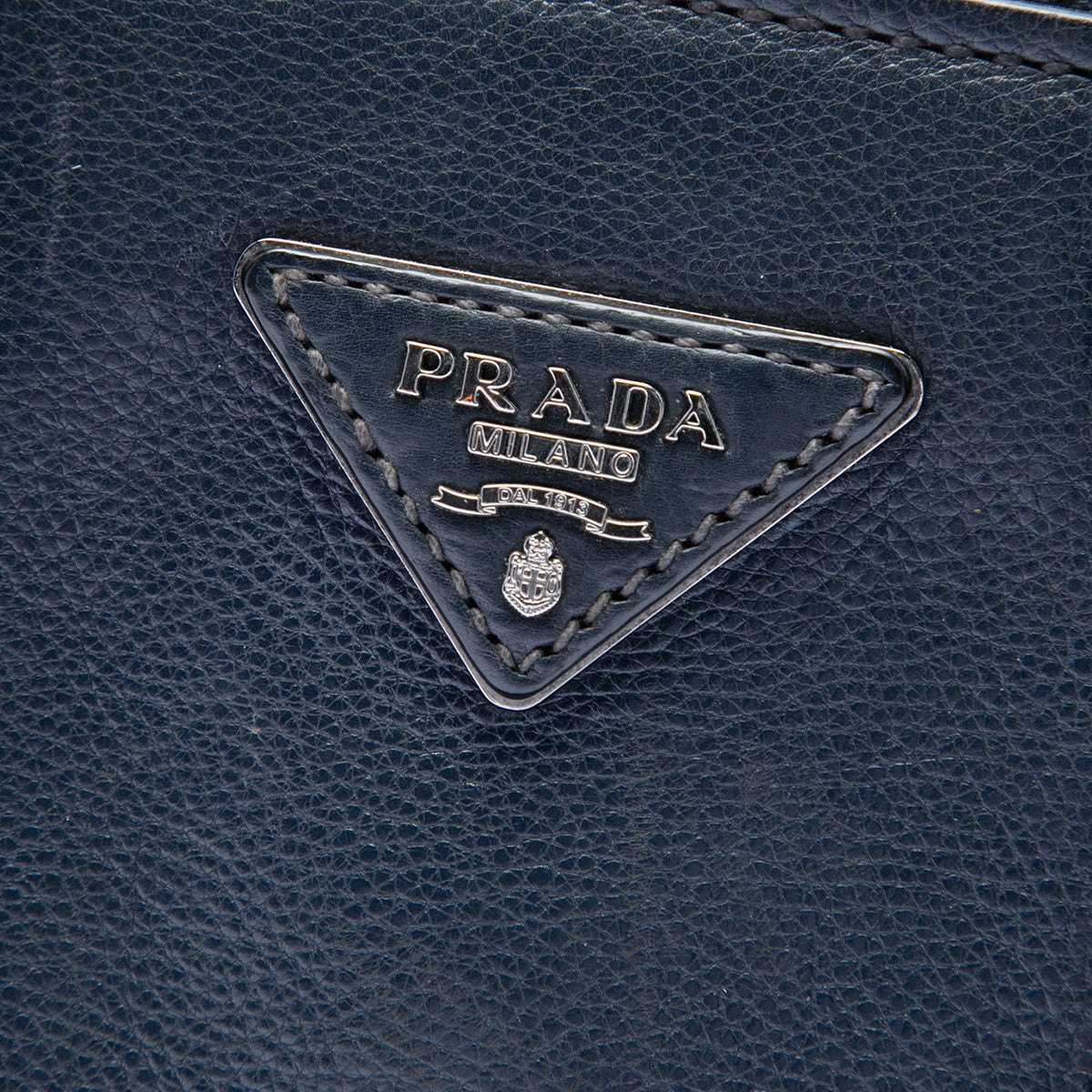 Prada Glace Calf Twin Pocket Double Handle Satchel