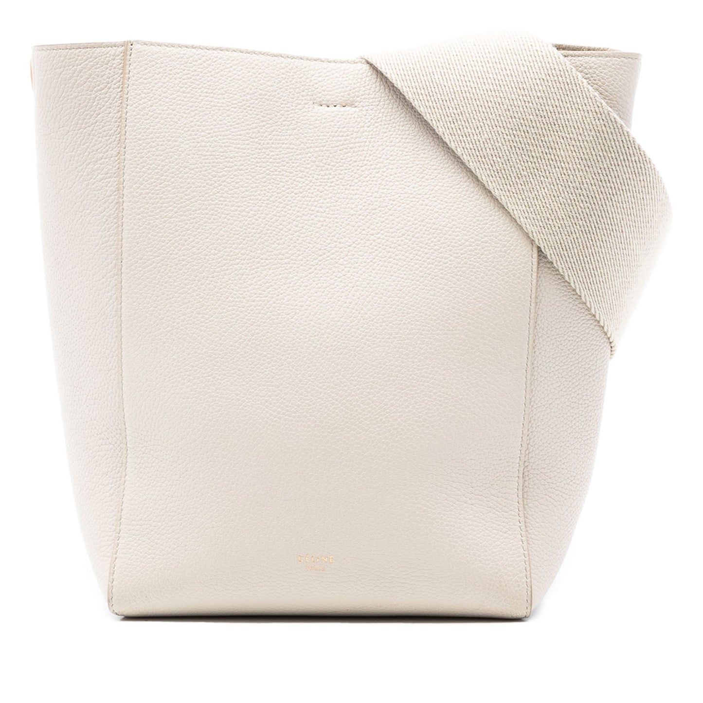 Celine Small Soft Grained Calfskin Seau Sangle Bucket Bag