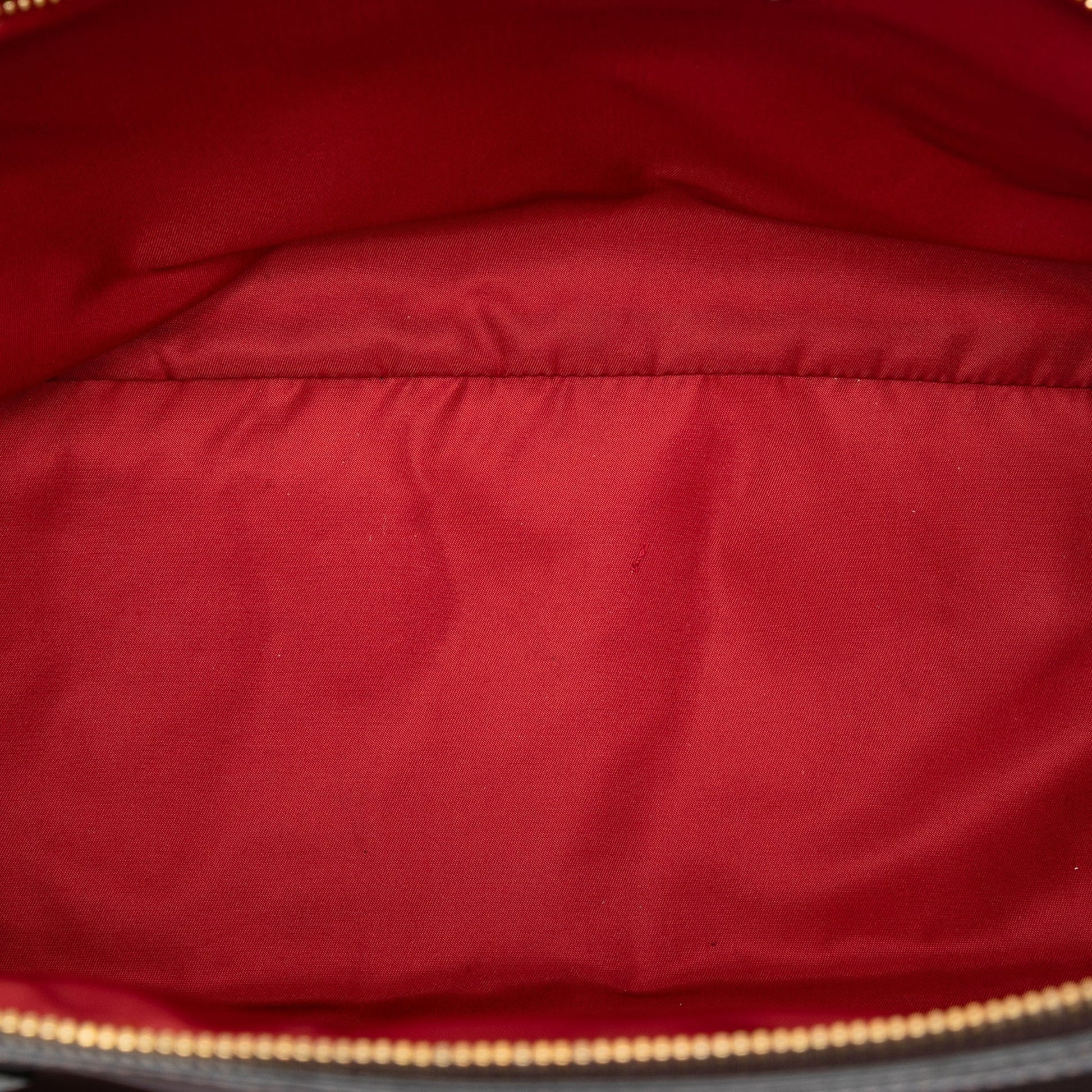 Prada Saffiano Trimmed Tessuto Satchel