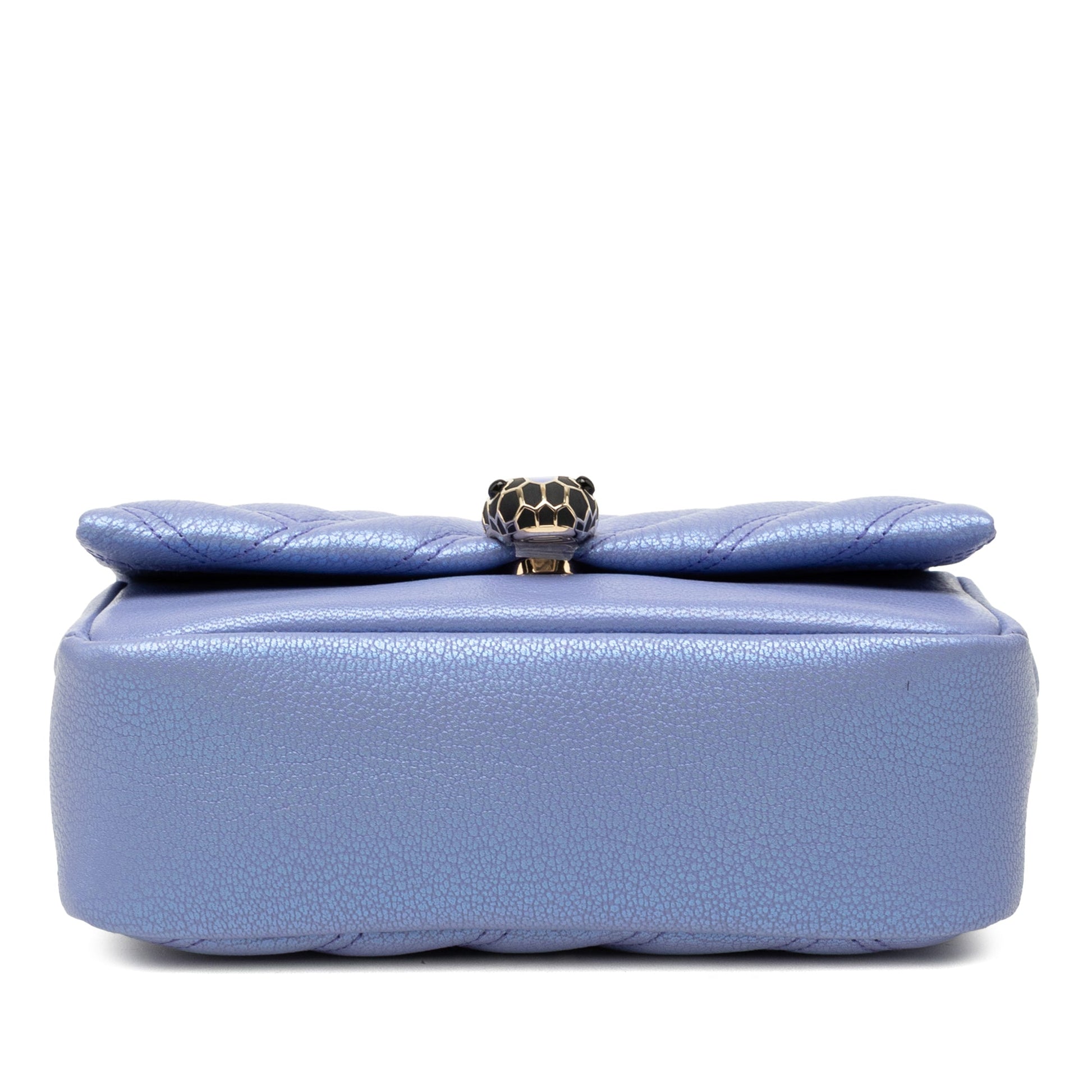Bvlgari Leather Serpenti Cabochon Chain Crossbody