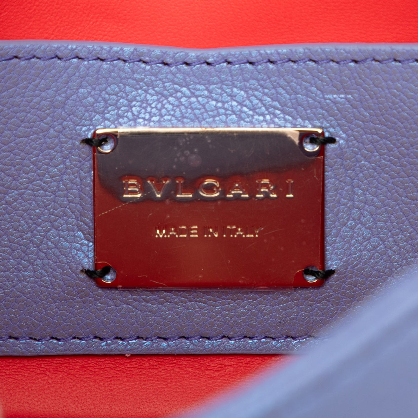 Bvlgari Leather Serpenti Cabochon Chain Crossbody