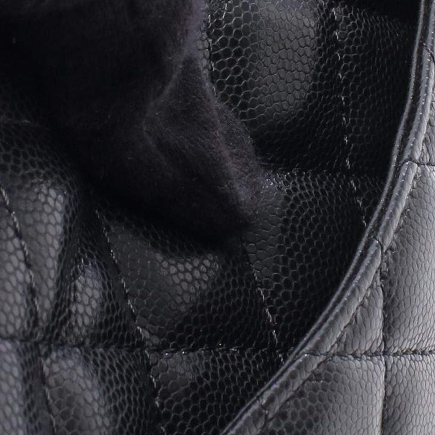 Chanel CC Quilted Caviar Coin Wallet on Chain