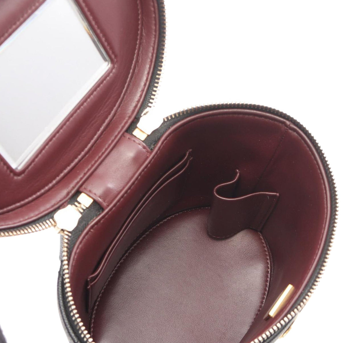 Chanel CC Quilted Caviar Top Handle Vanity with Chain
