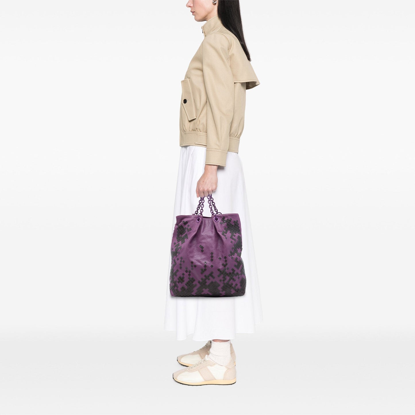 Bottega Veneta Vitello Mosaico Laque Tote