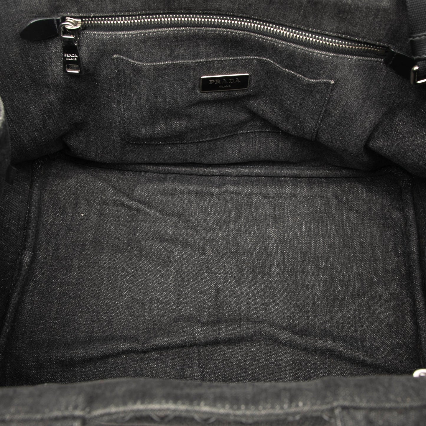 Prada Denim Canapa Bijoux Satchel