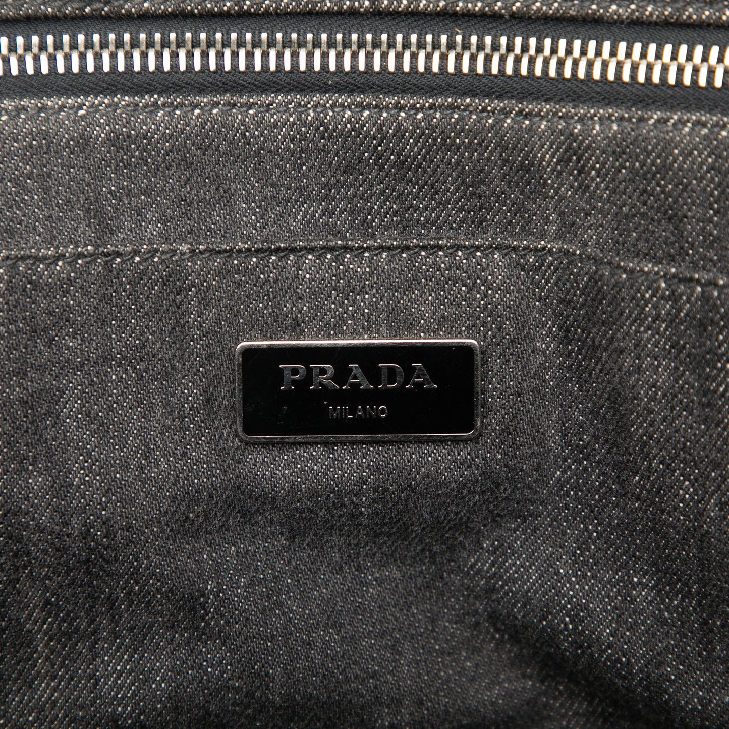 Prada Denim Canapa Bijoux Satchel