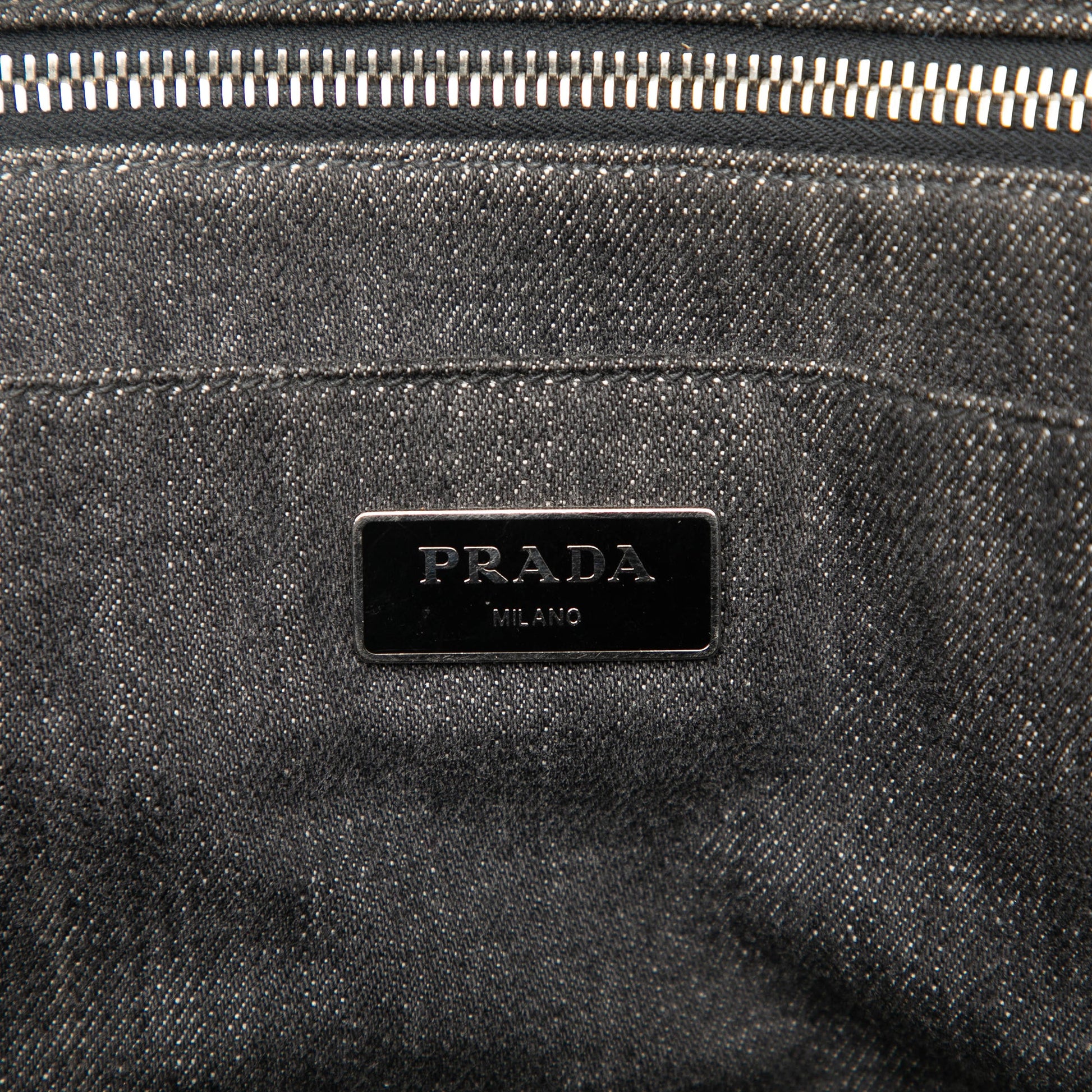 Prada Denim Canapa Bijoux Satchel